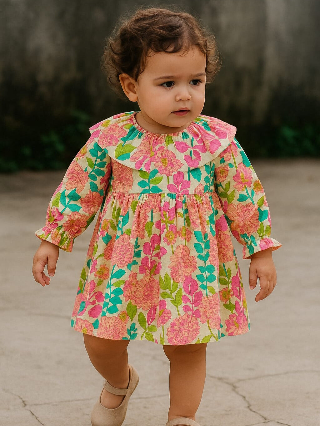 Baby Girl Floral Dress | Soft Cotton Toddler Dress