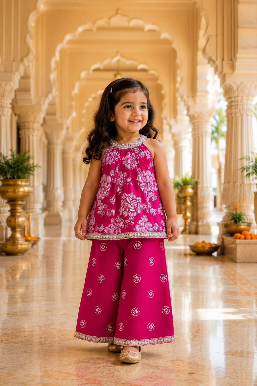 Roselle Charm Palazzo Set