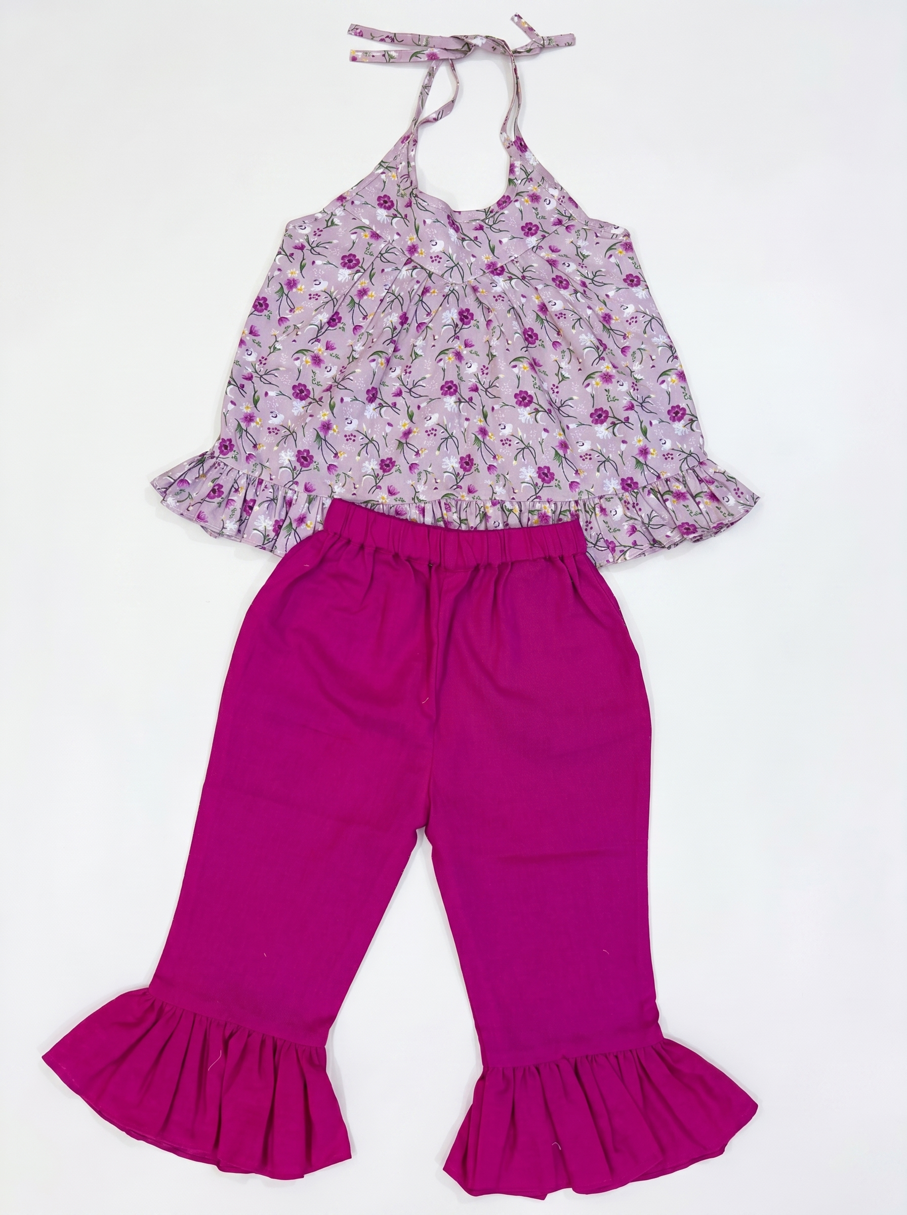 Garden Glow Ruffle Pants Set