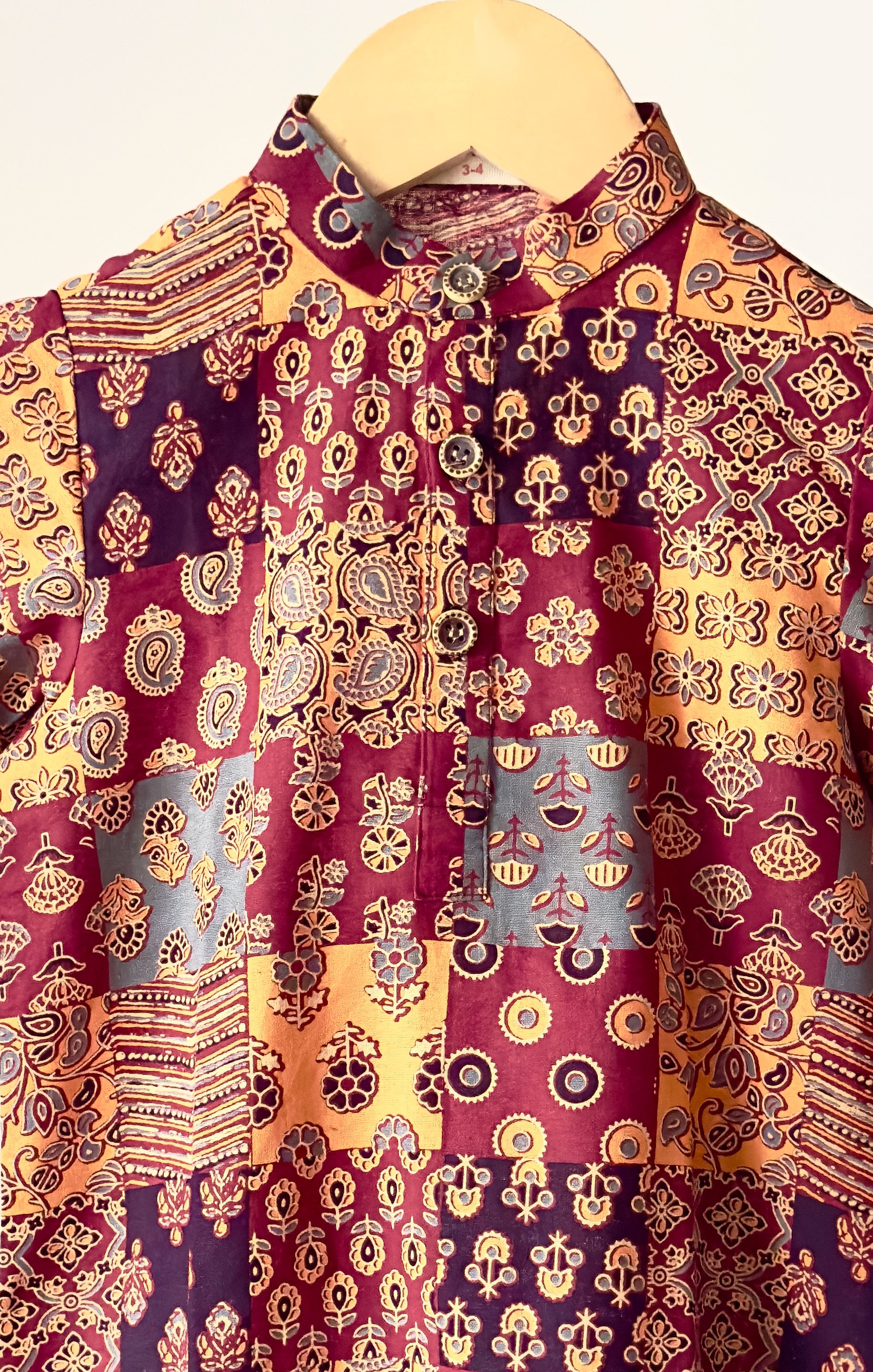Multicolor Printed Cotton Kurta