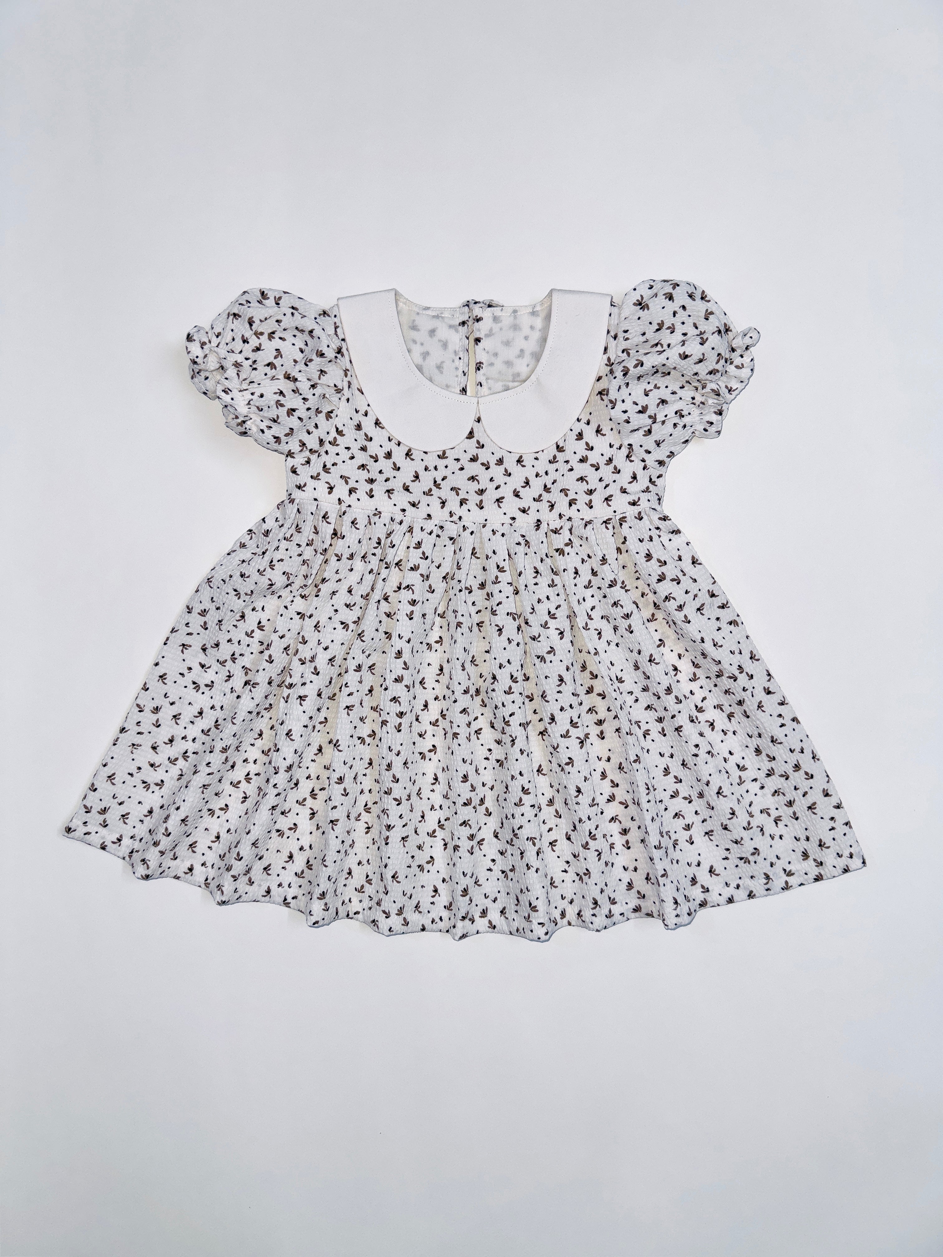 BROWNIE WHITE PRINTED FROCK