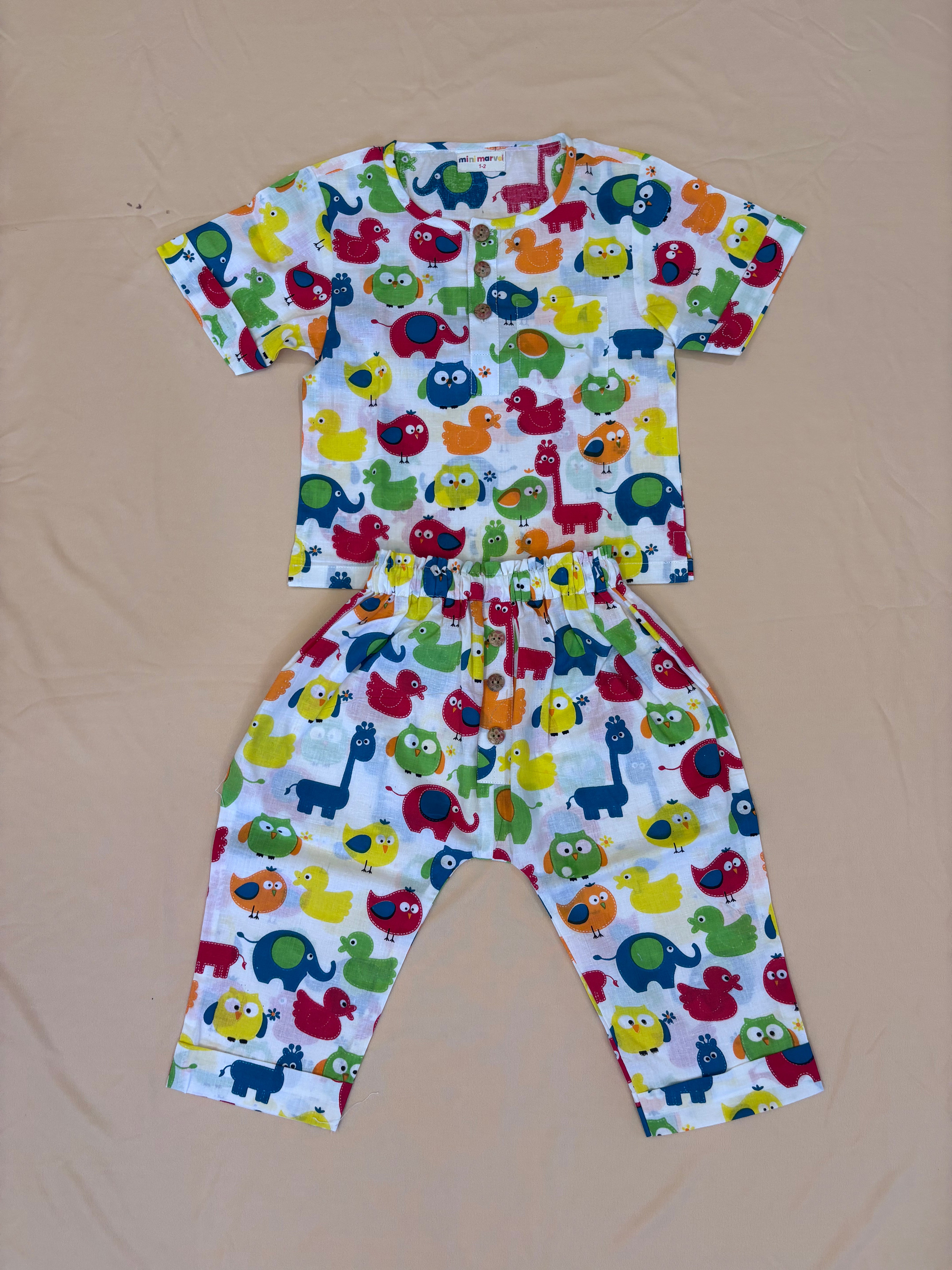 Mini duck print co-ord set