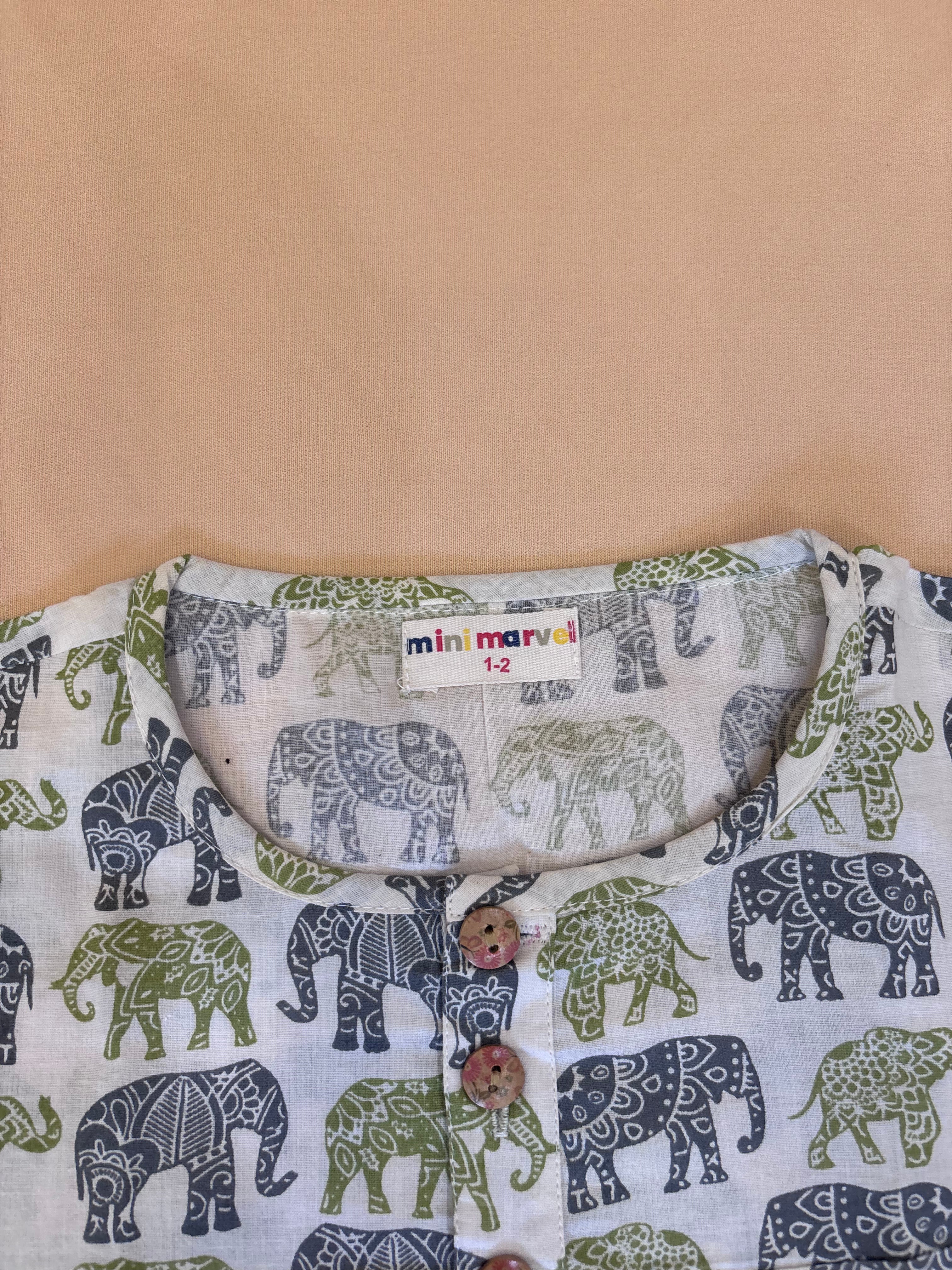 Little Elephant Cotton Co-ord Set