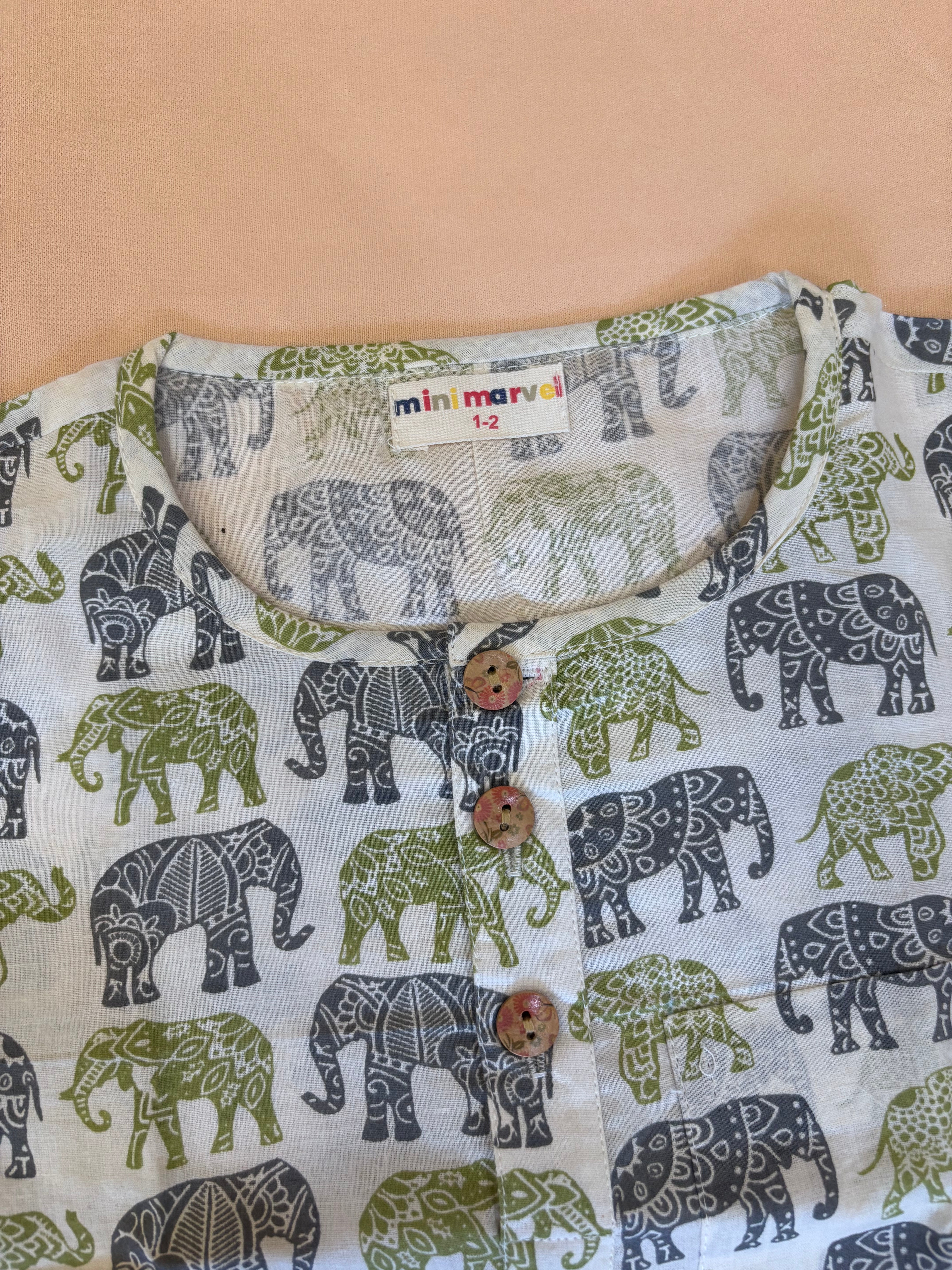 Little Elephant Cotton Co-ord Set
