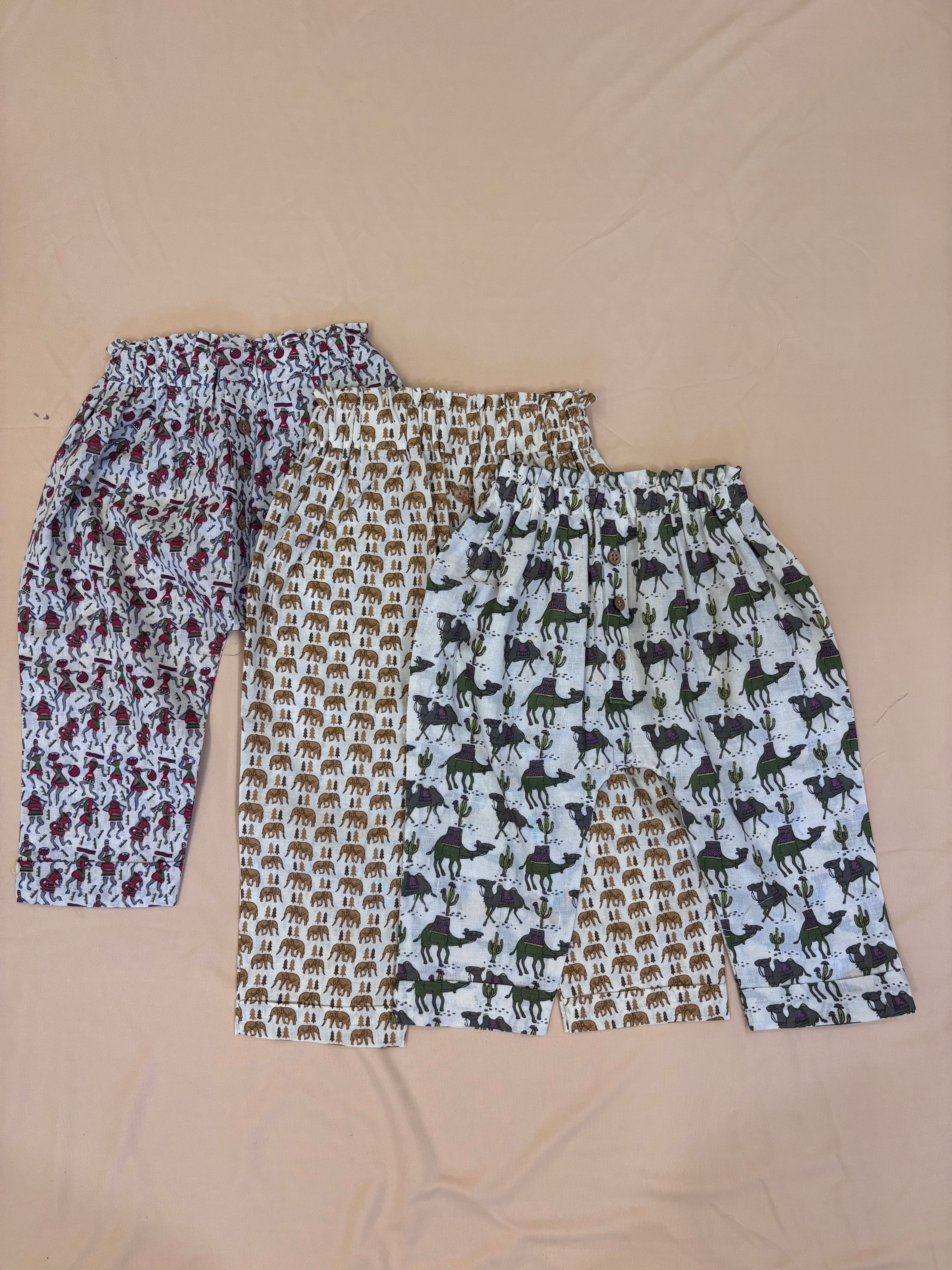 Desert Safari Luxe Cotton Pants Set (Pack of 3)