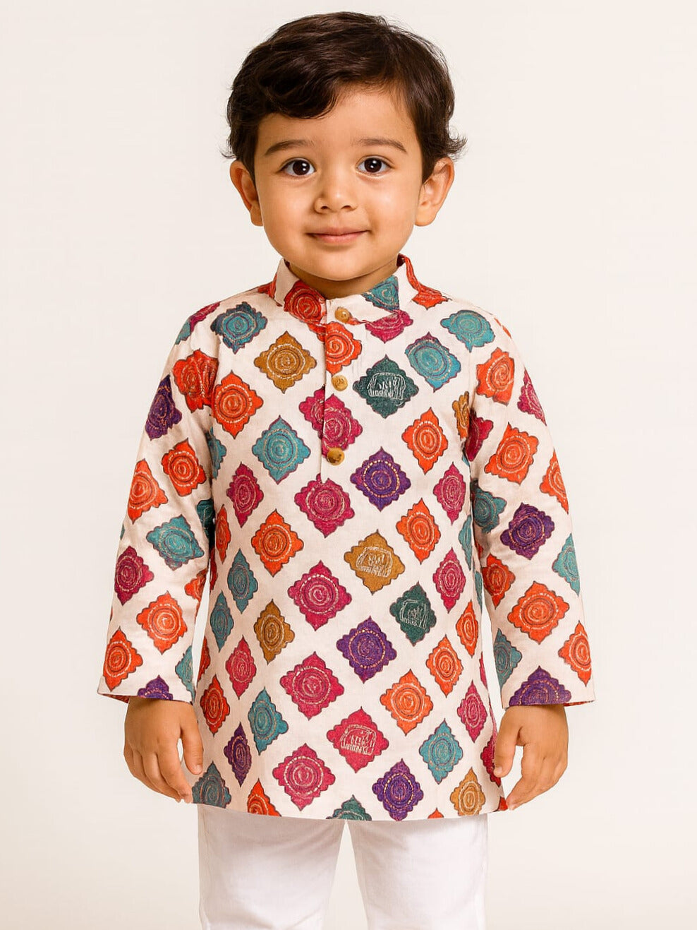 Royal Mosaic Print Kurta Set