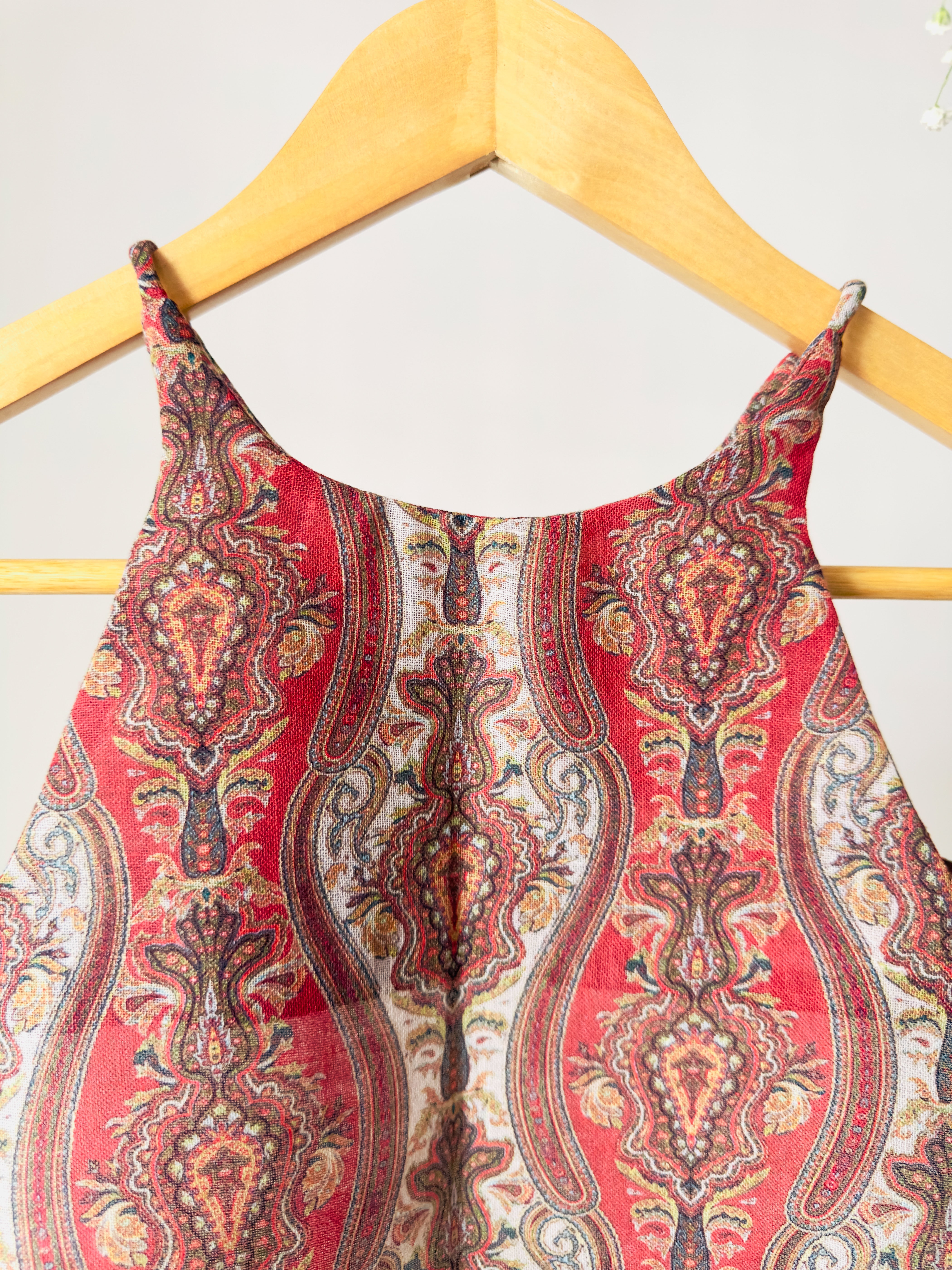 Rust Paisley Handcrafted Cotton Co-ord Set