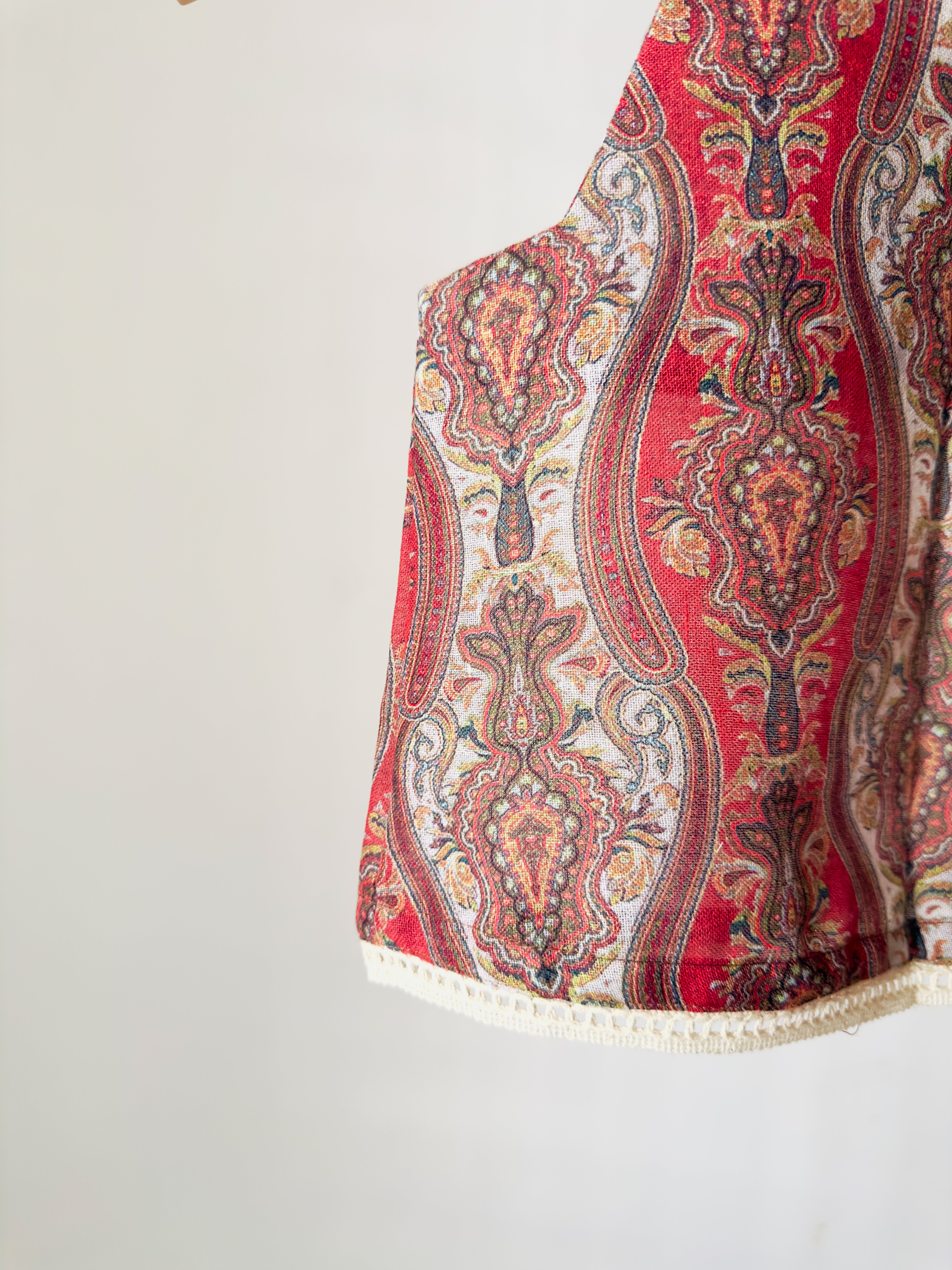 Rust Paisley Handcrafted Cotton Co-ord Set