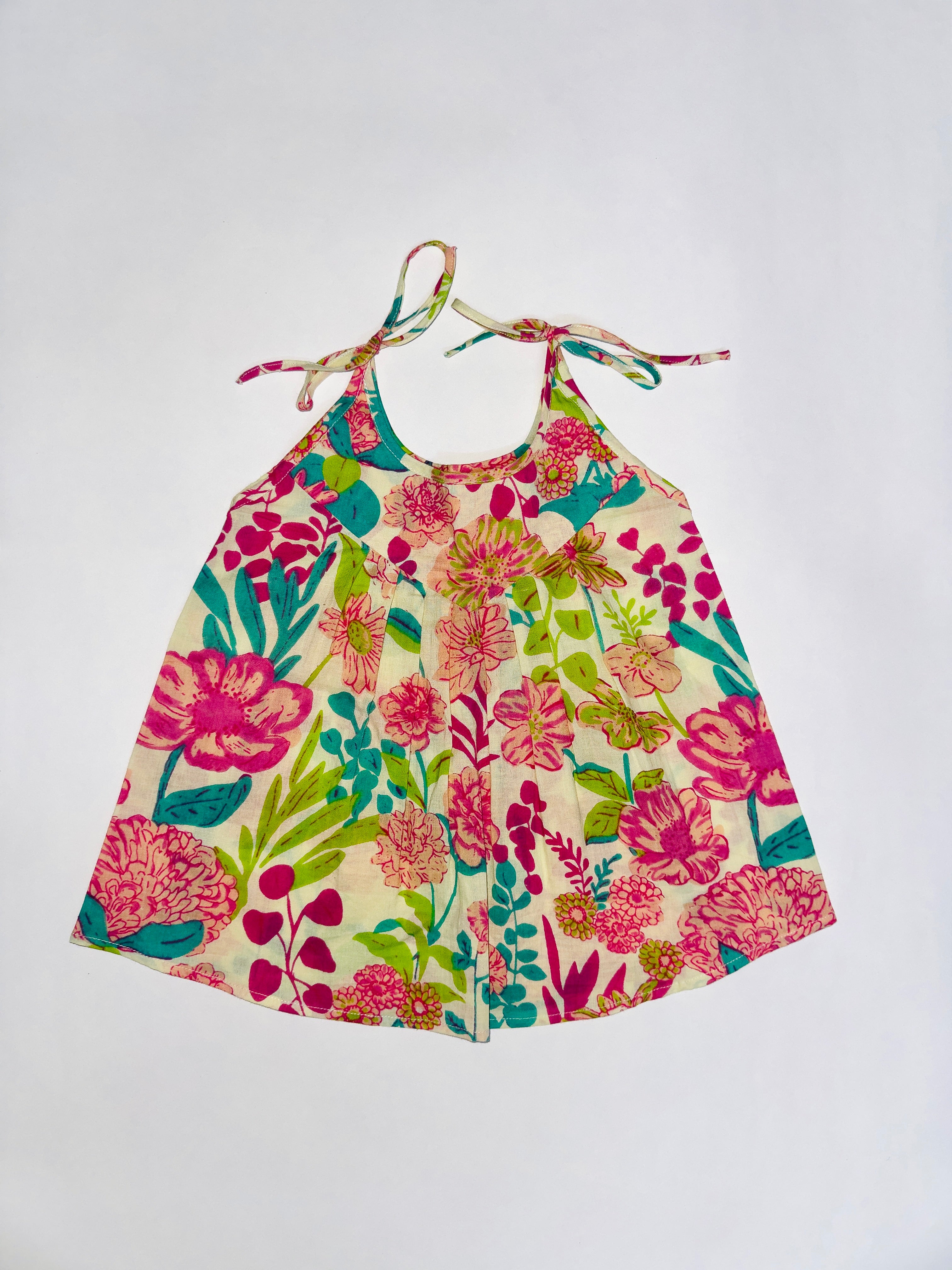 Floral Fiesta cotton top for baby girls