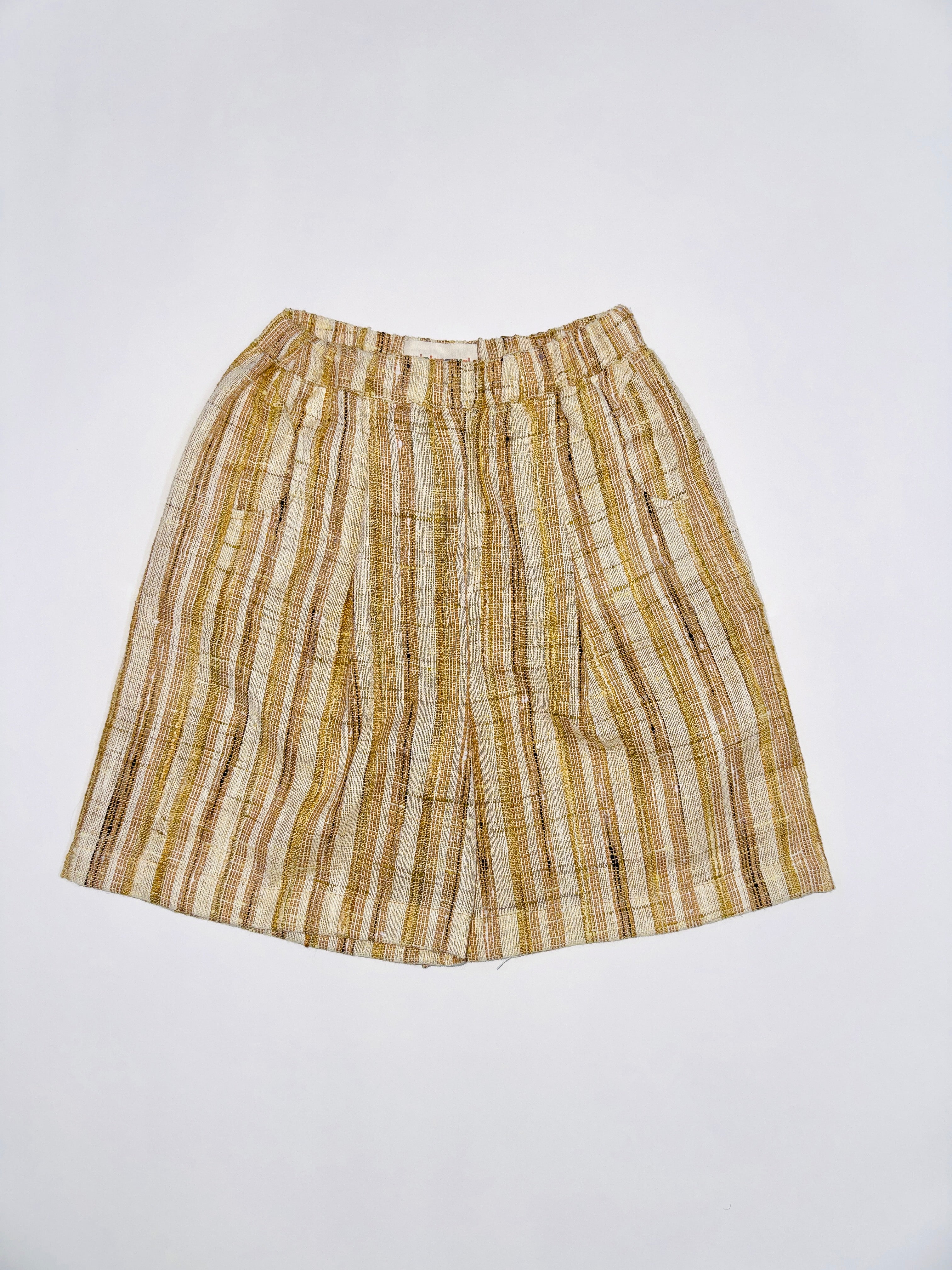 GOLDEN STRIPE KHADI COTTON KIDS COMBO