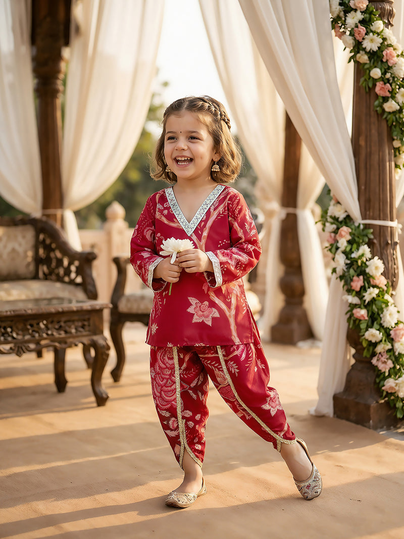 Gulbahaar Ruby Patiala Set