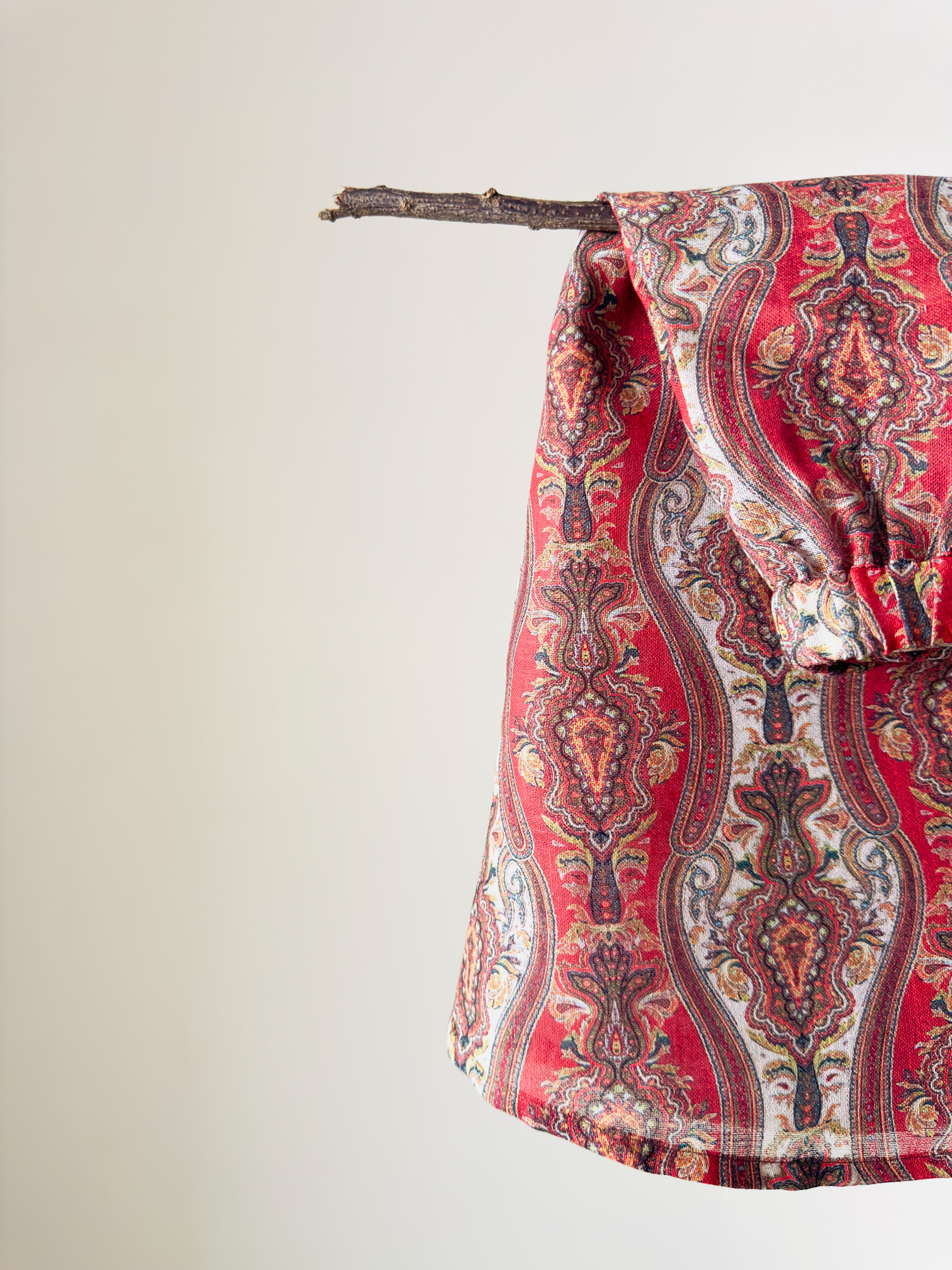 Rust Paisley Handcrafted Cotton Co-ord Set