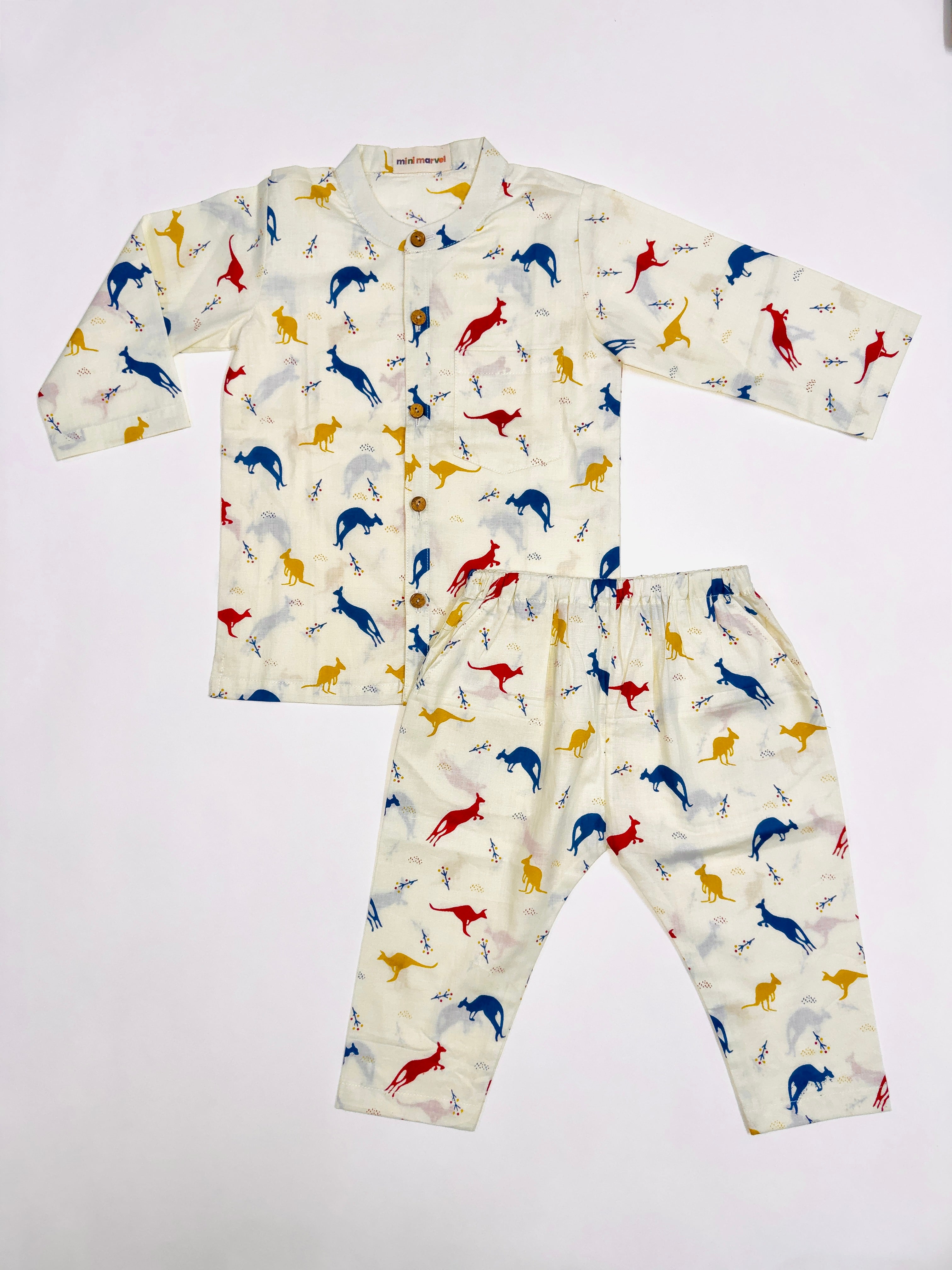 KANGAROOS PRINT CO-ORD SET FOR BOYS