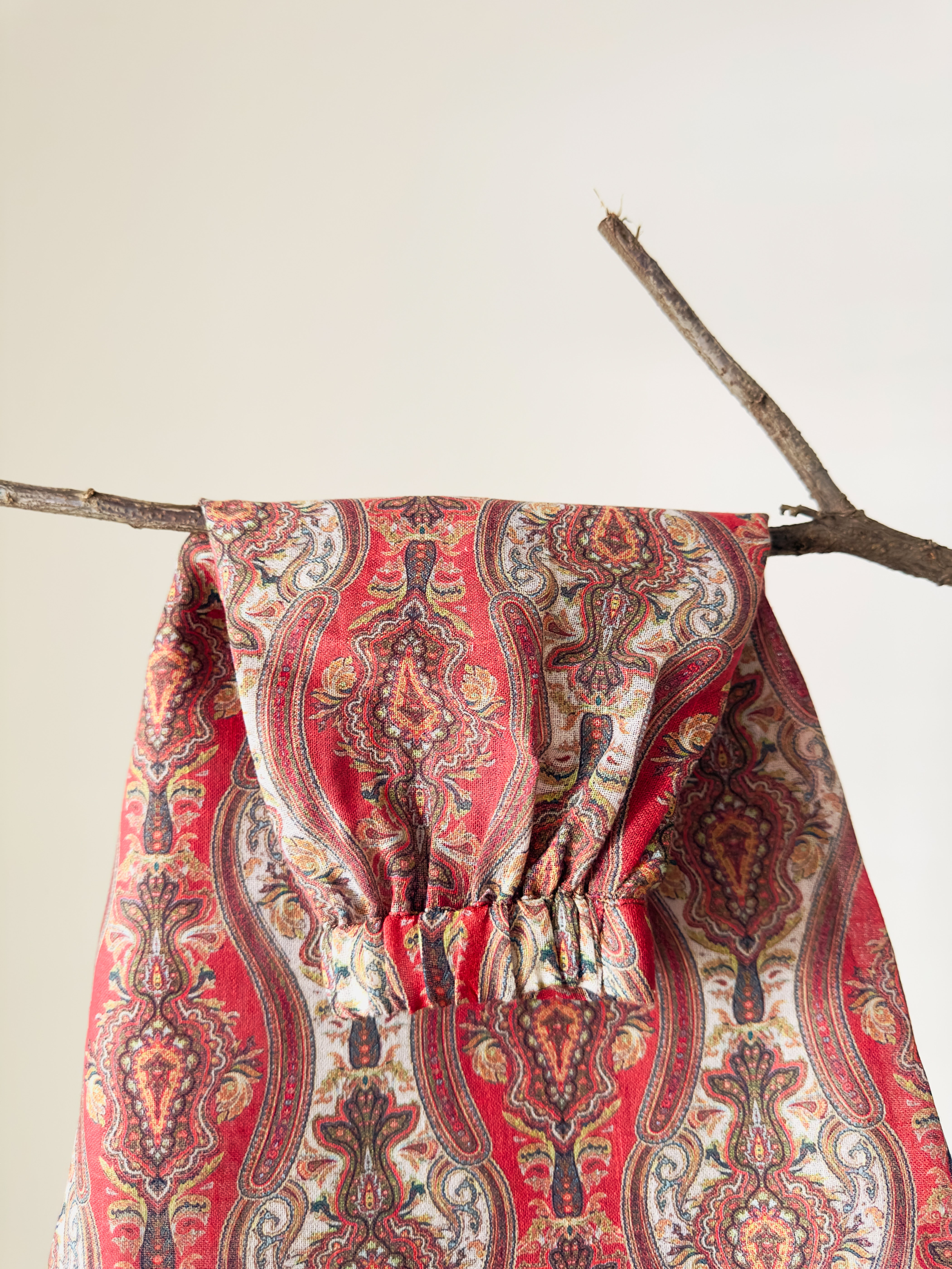 Rust Paisley Handcrafted Cotton Co-ord Set