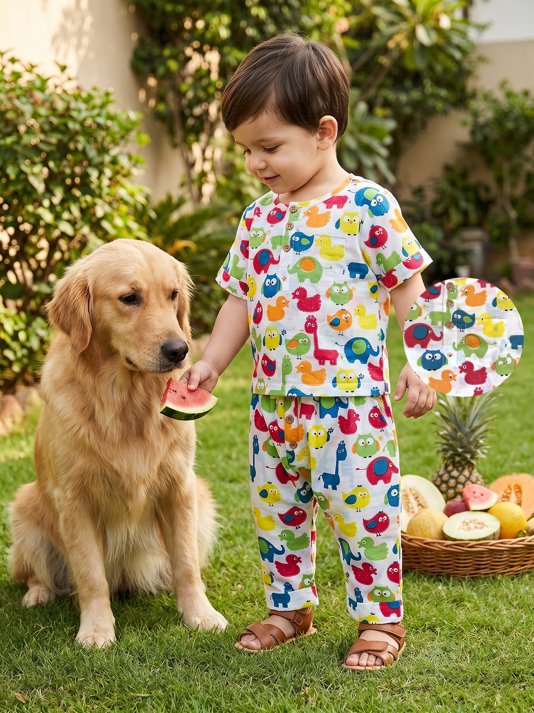 Mini duck print co-ord set