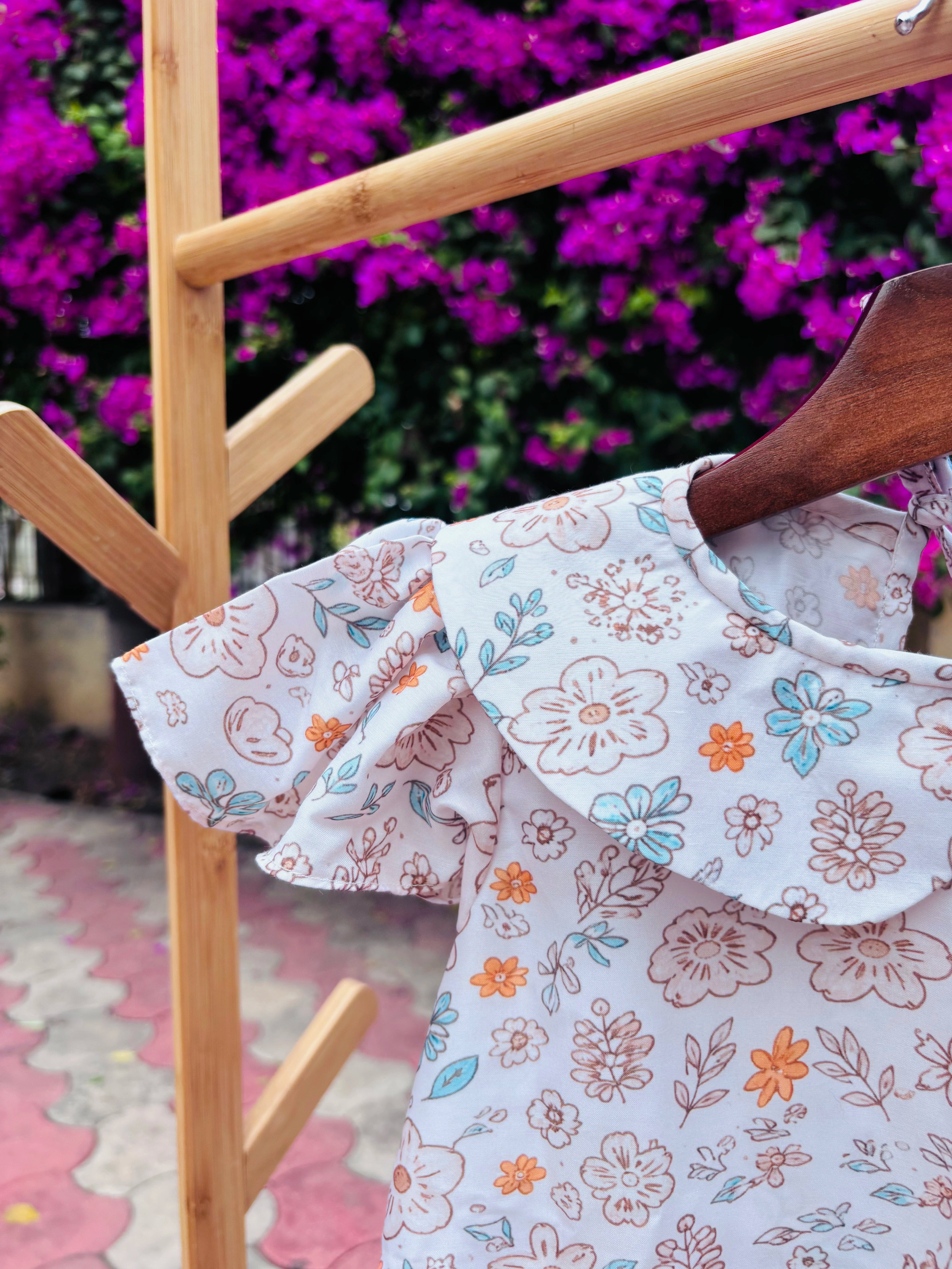 Pastel Petals Flutter Dresse