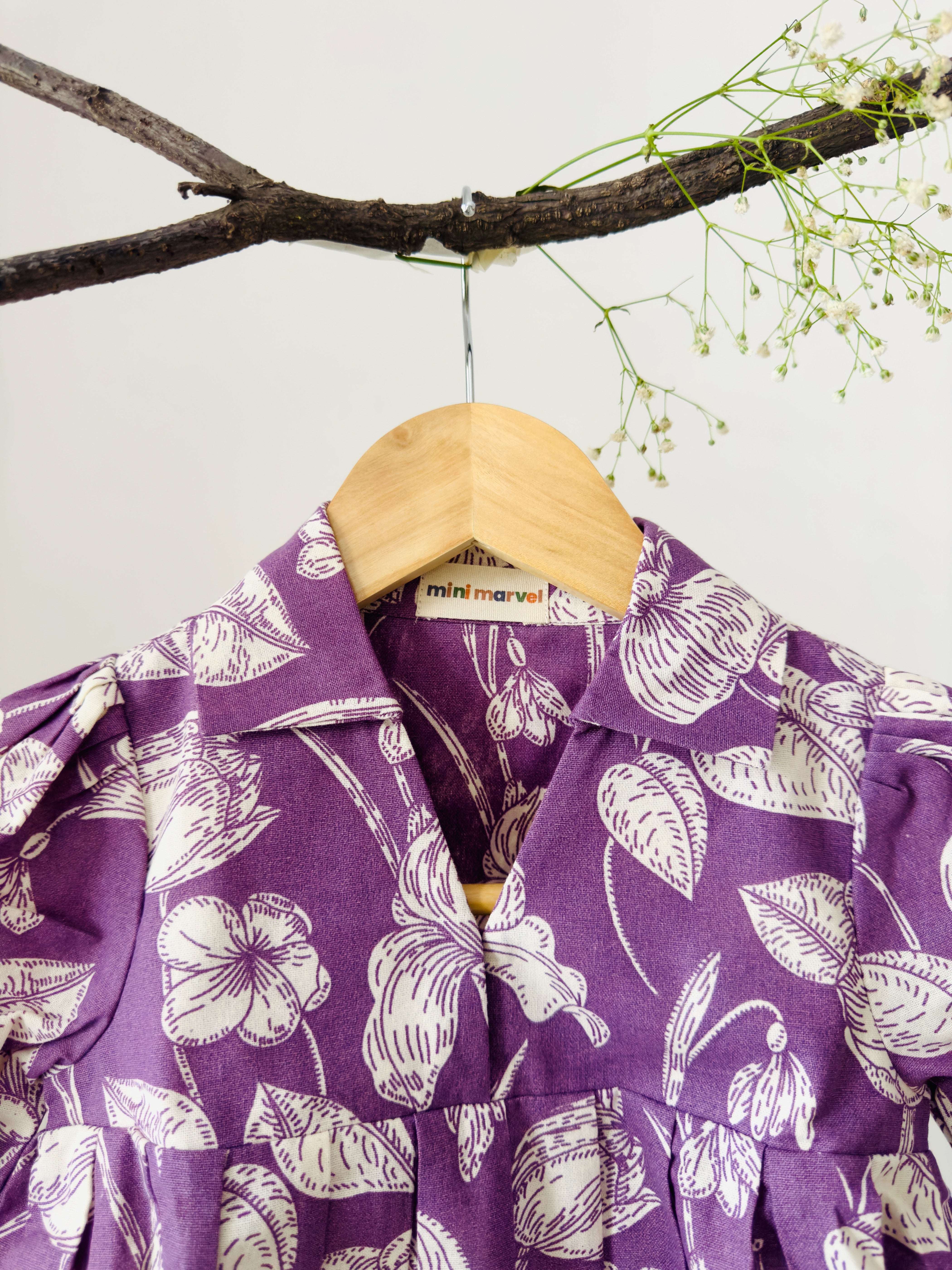Lavender Leafy Grace Co-ord Set