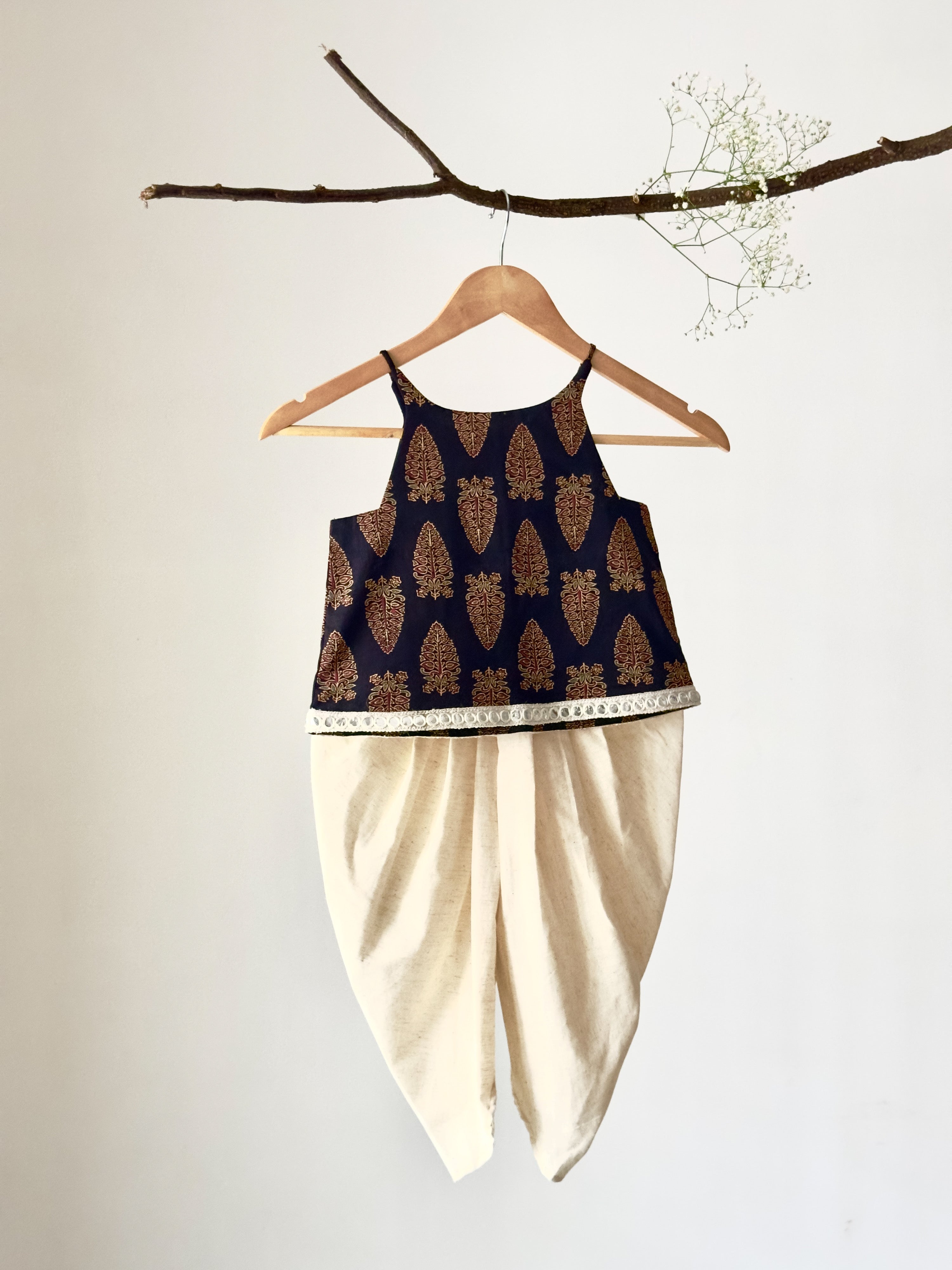Elegant Cream Dhoti set