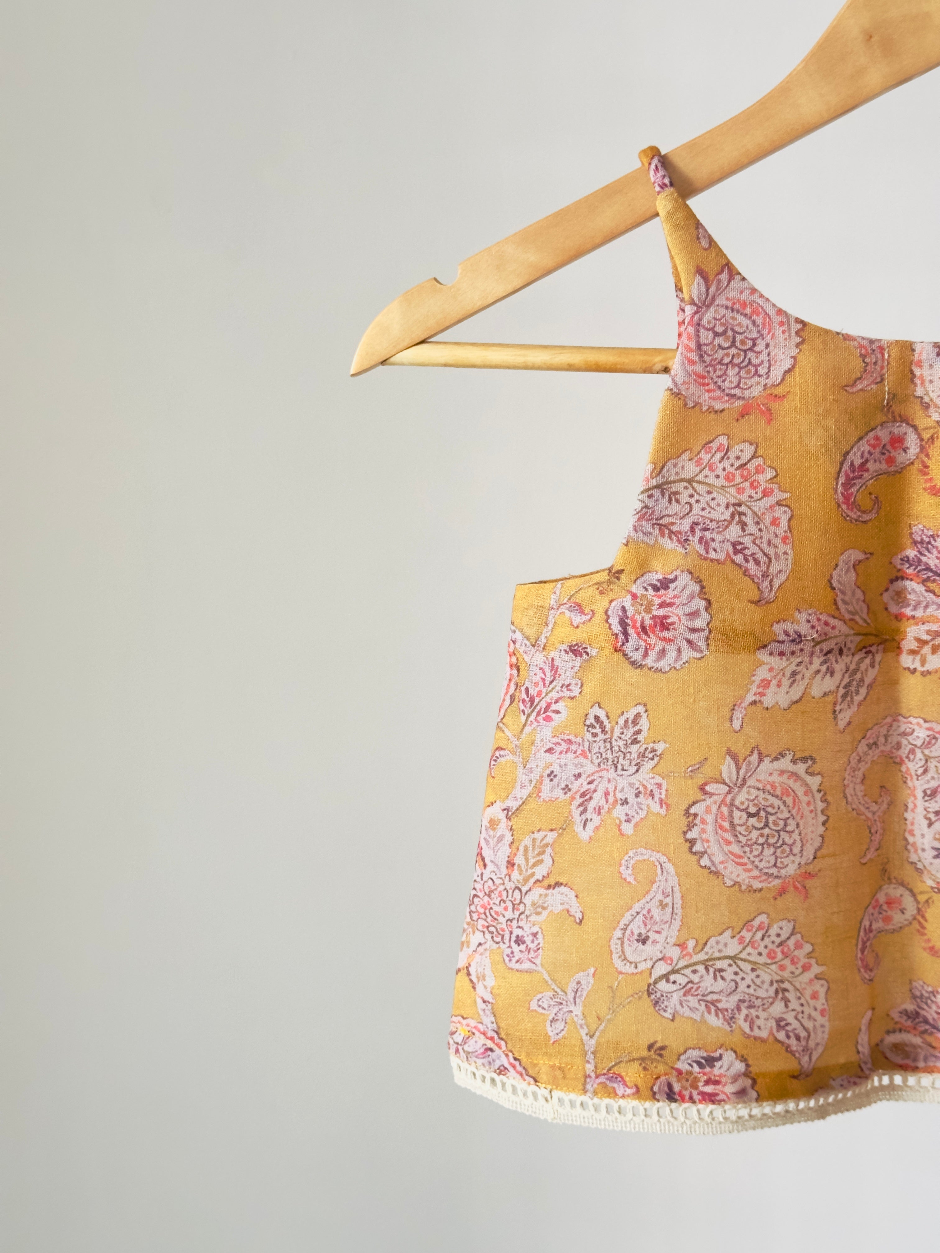 Mustard Paisley Cotton Co-ord Set