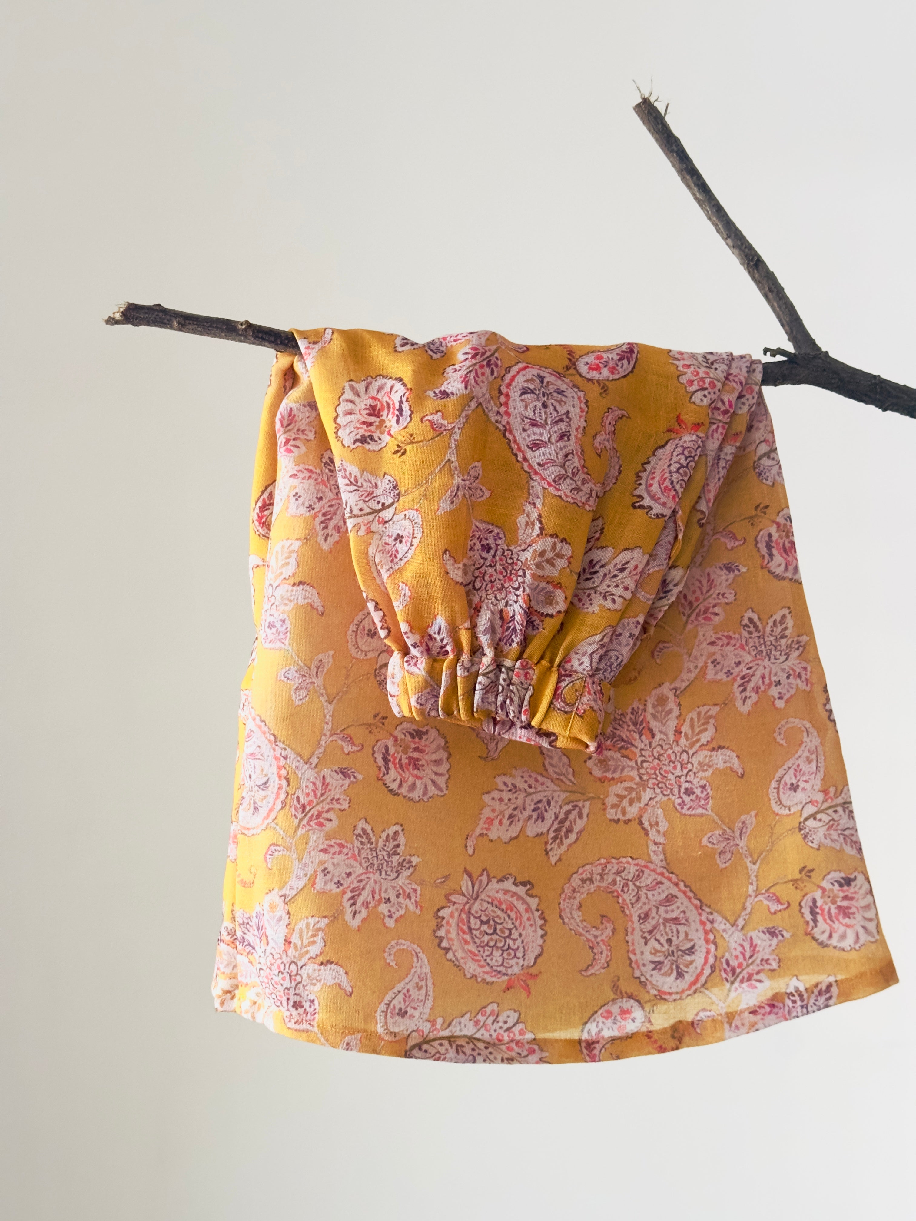 Mustard Paisley Cotton Co-ord Set