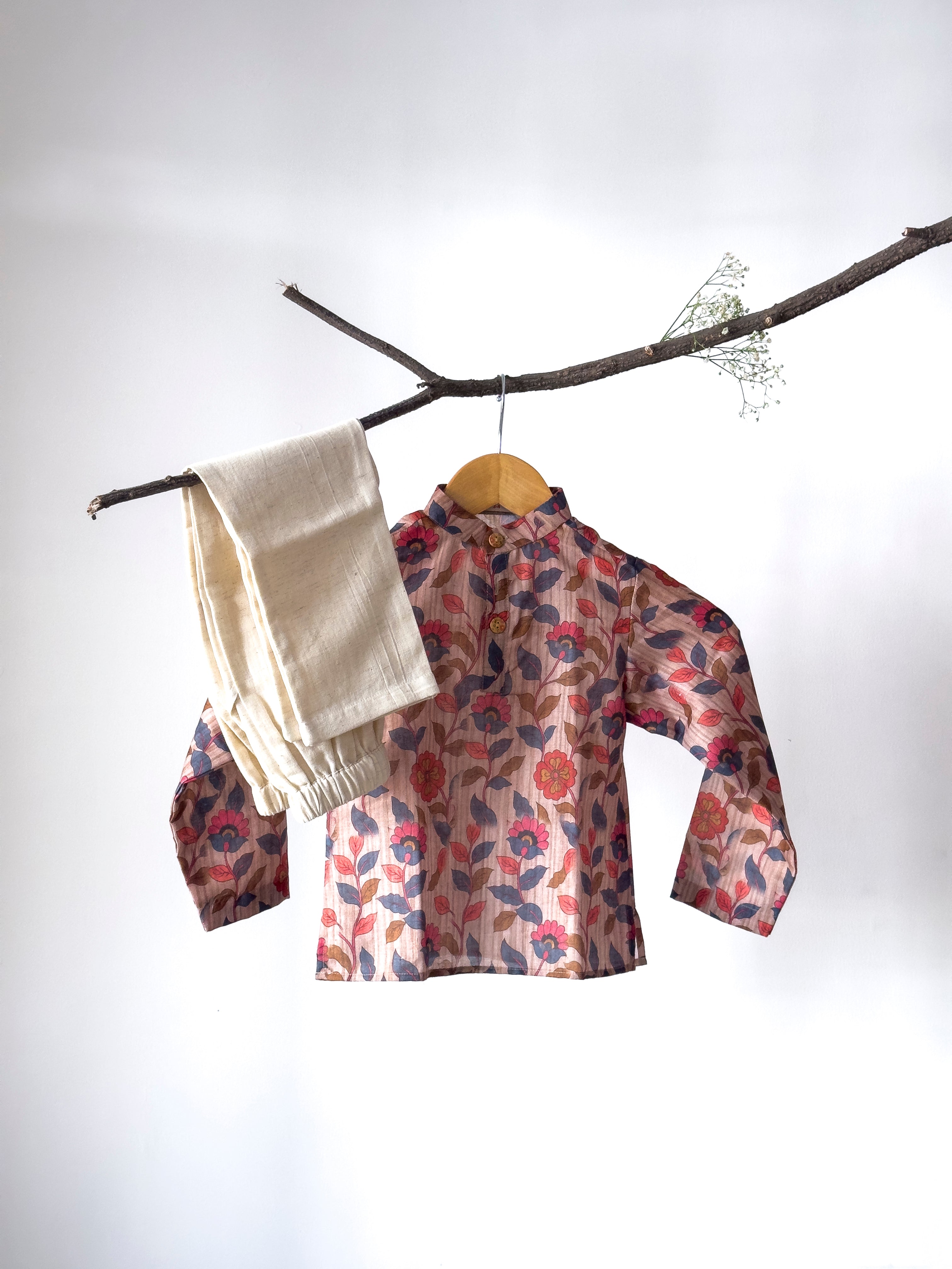 Rustic Bloom Floral Kurta Set