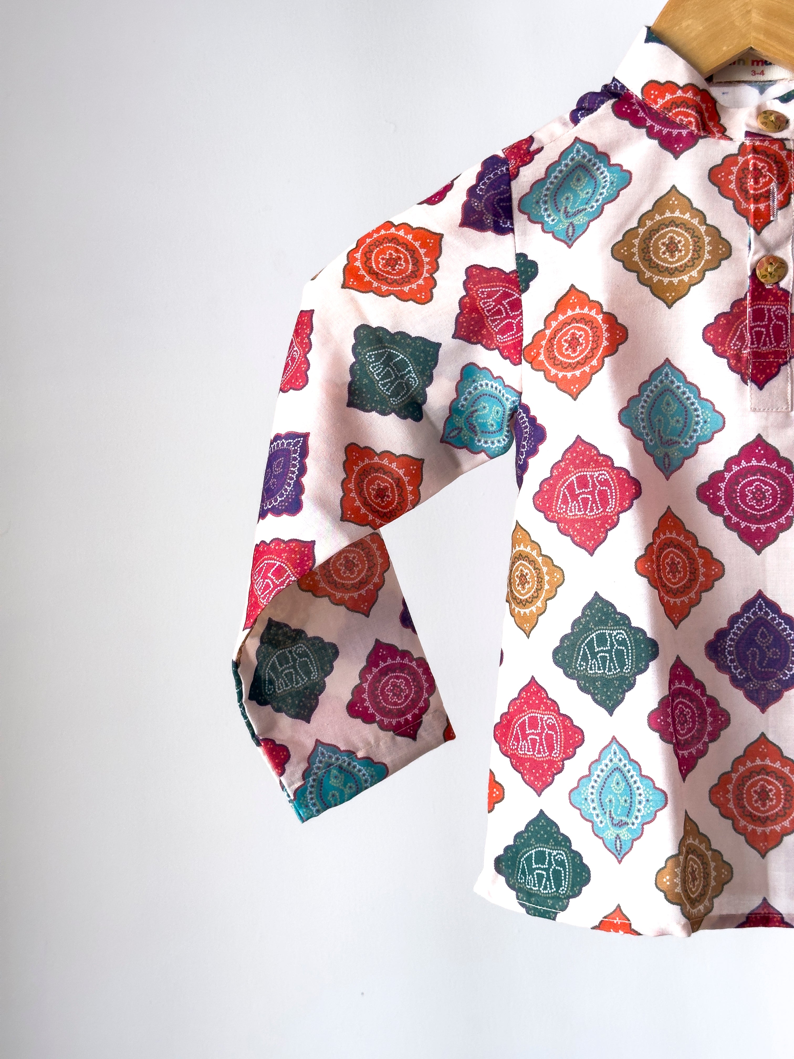 Royal Mosaic Print Kurta Set
