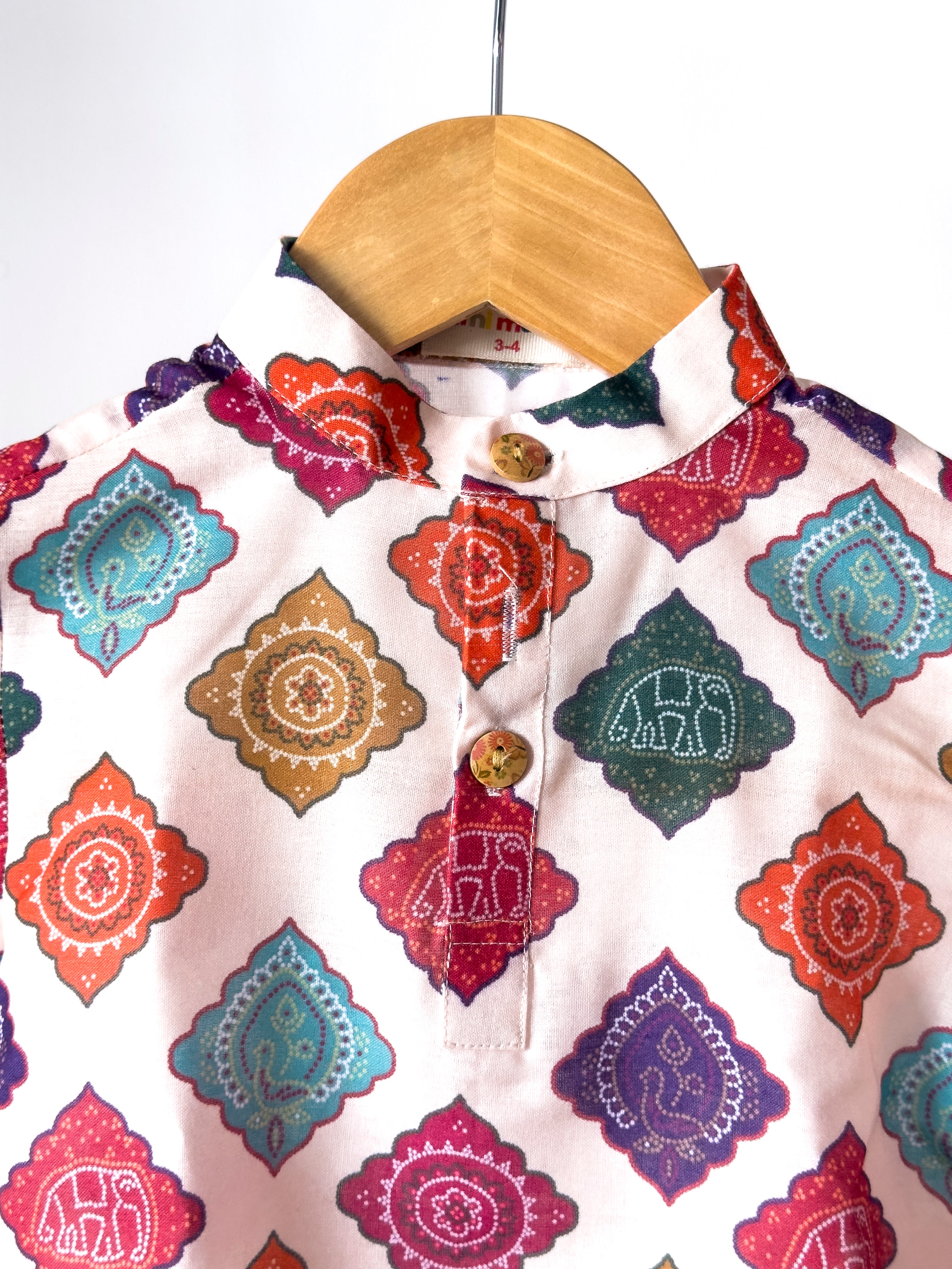 Royal Mosaic Print Kurta Set