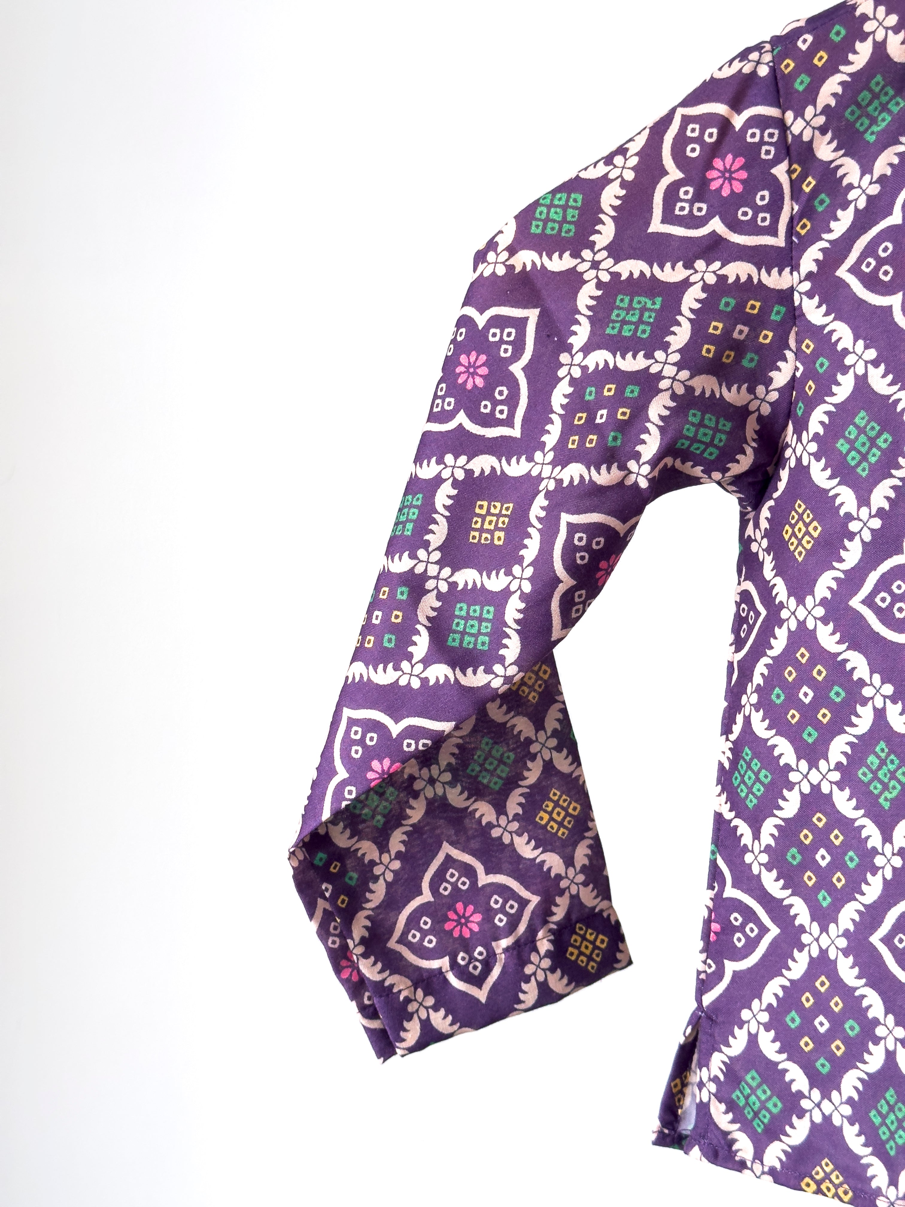 Purple Royale Ikat Kurta Set