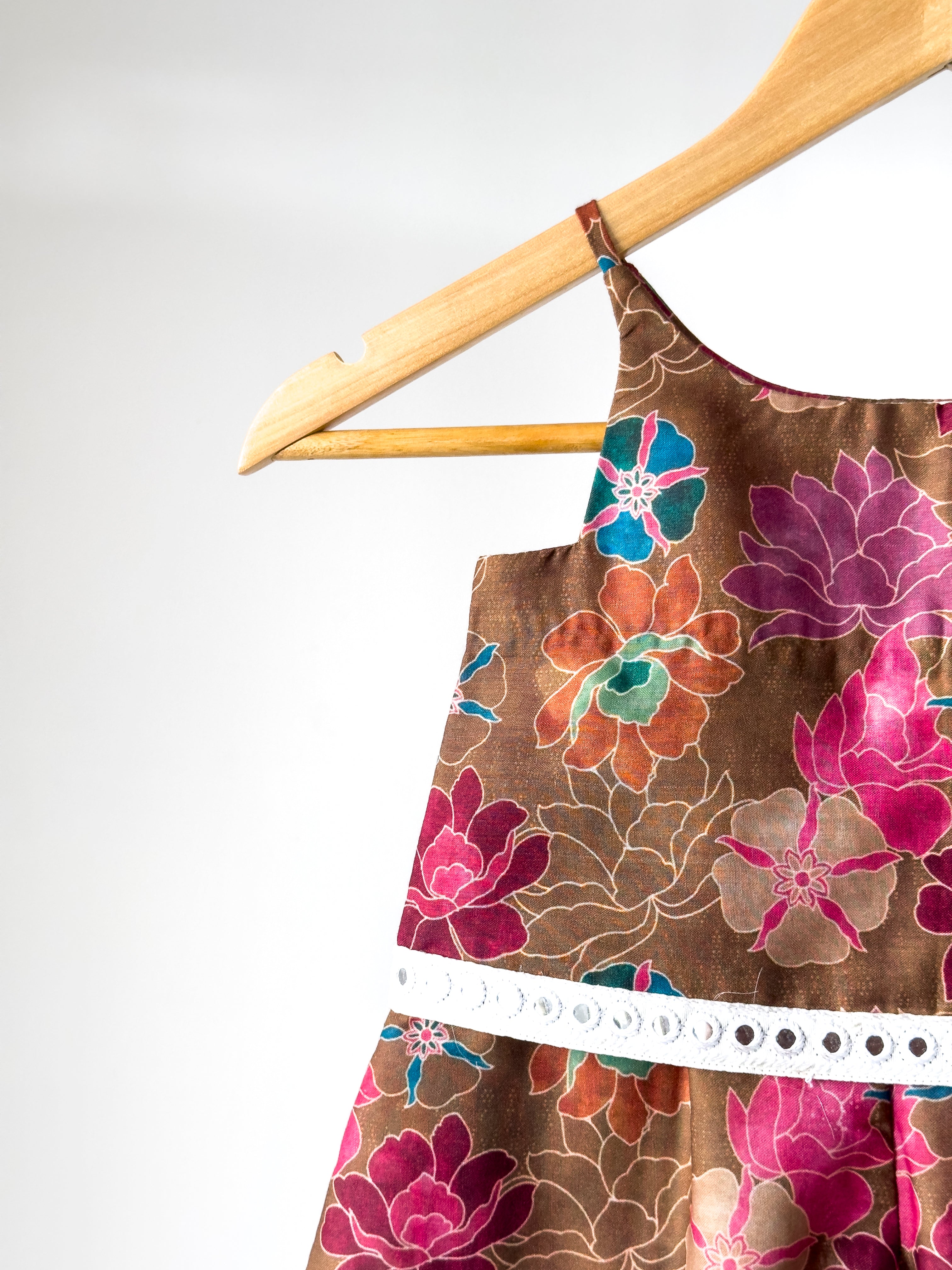 Traditional ethnic wear for baby girls in cotton fabric