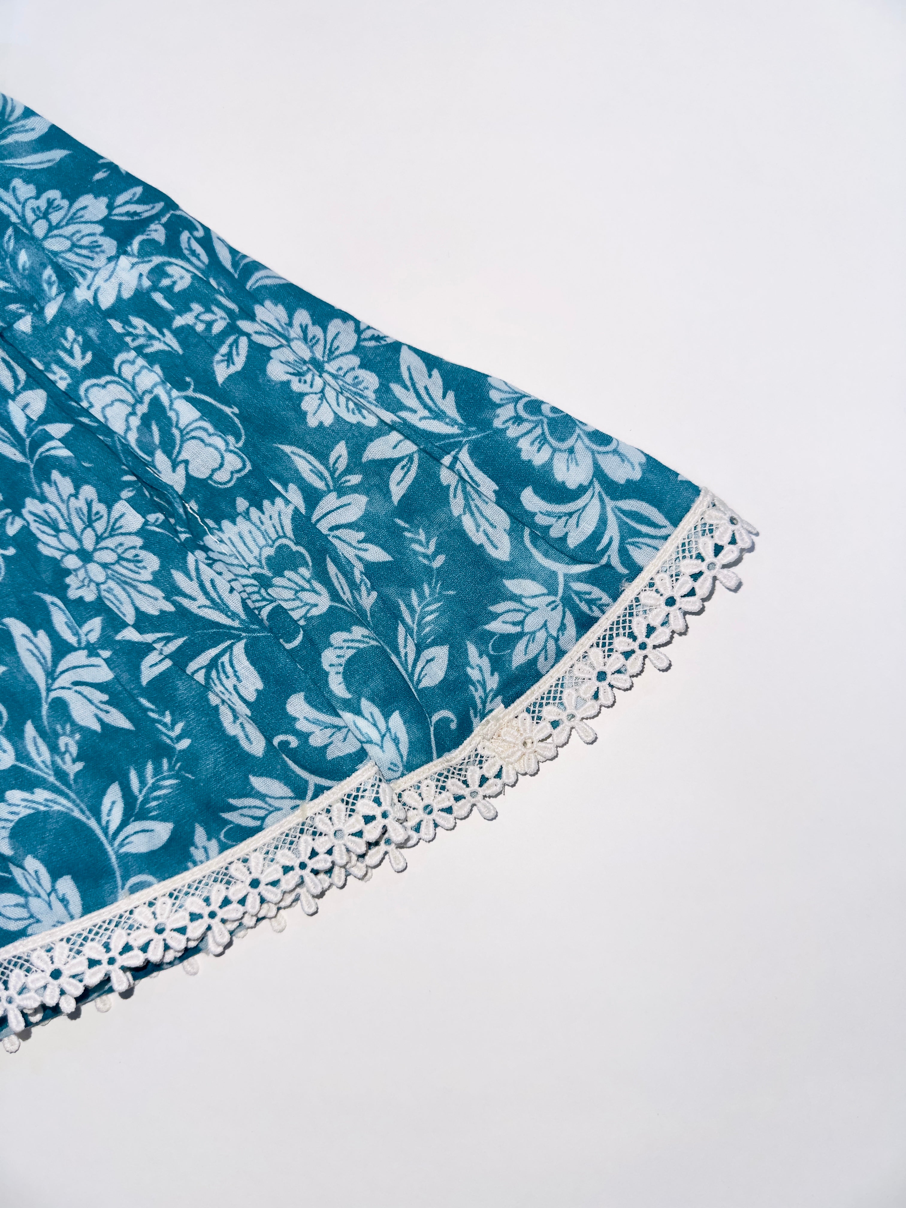 Blue Blossom Breeze Dress for Baby Girls with Floral Print and Soft Fabric