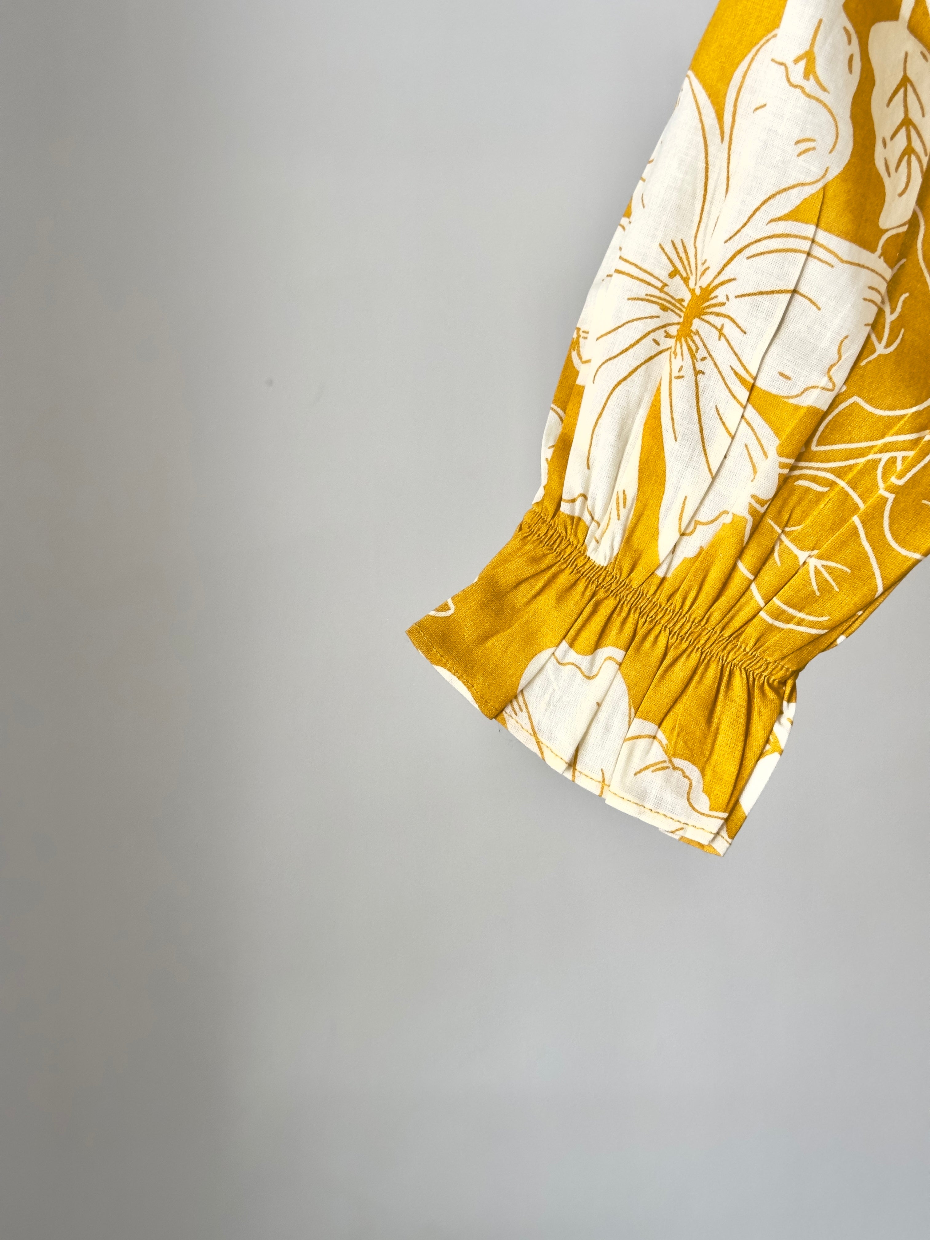 Girls cotton matching set with floral pattern