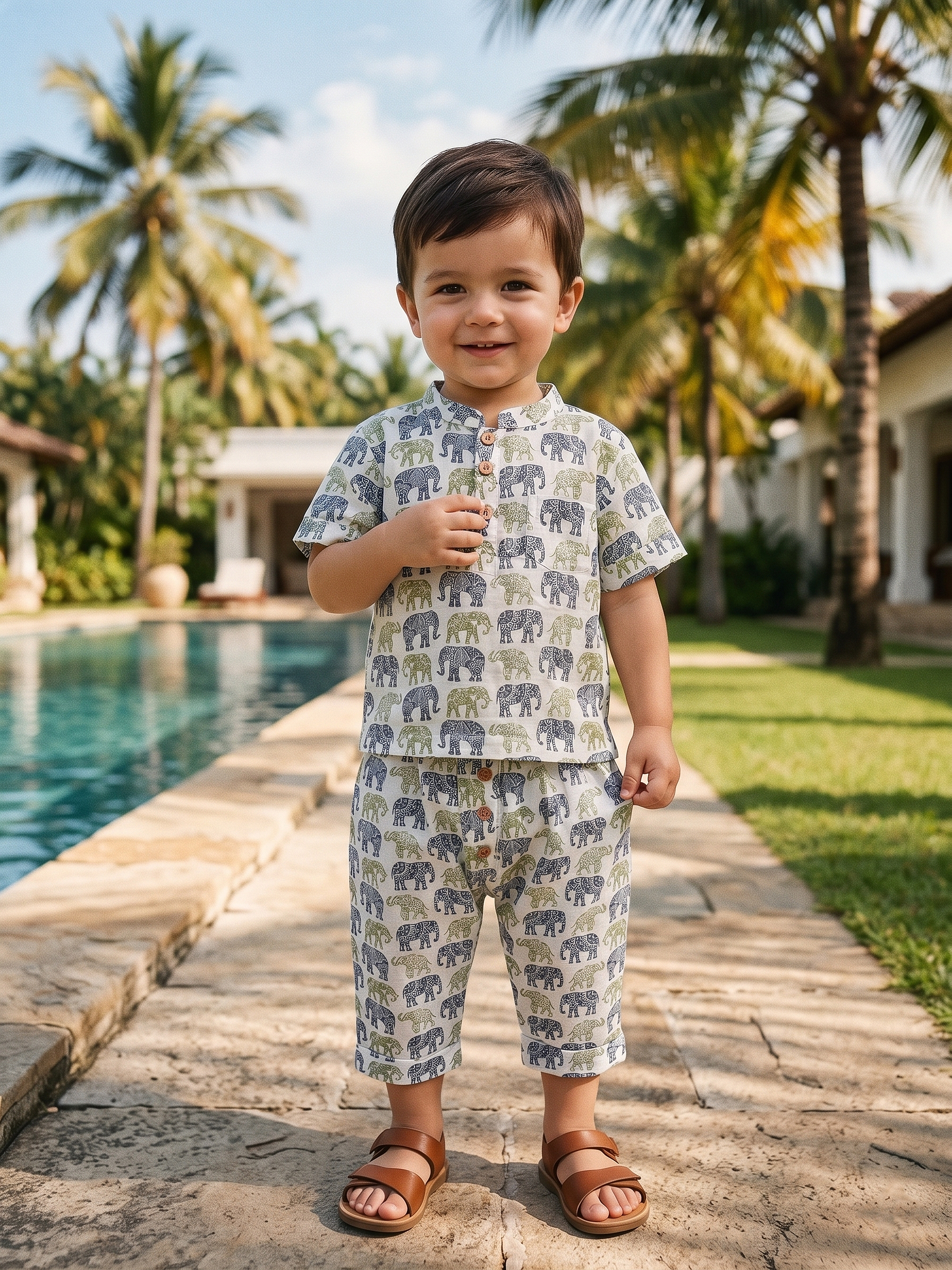 Little Elephant Cotton Co-ord Set