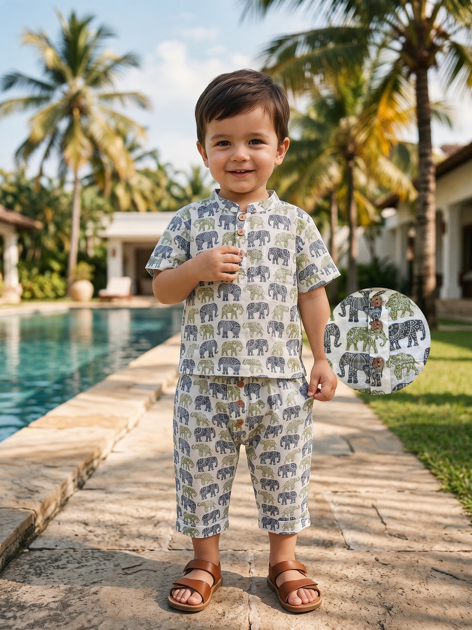 Little Elephant Cotton Co-ord Set