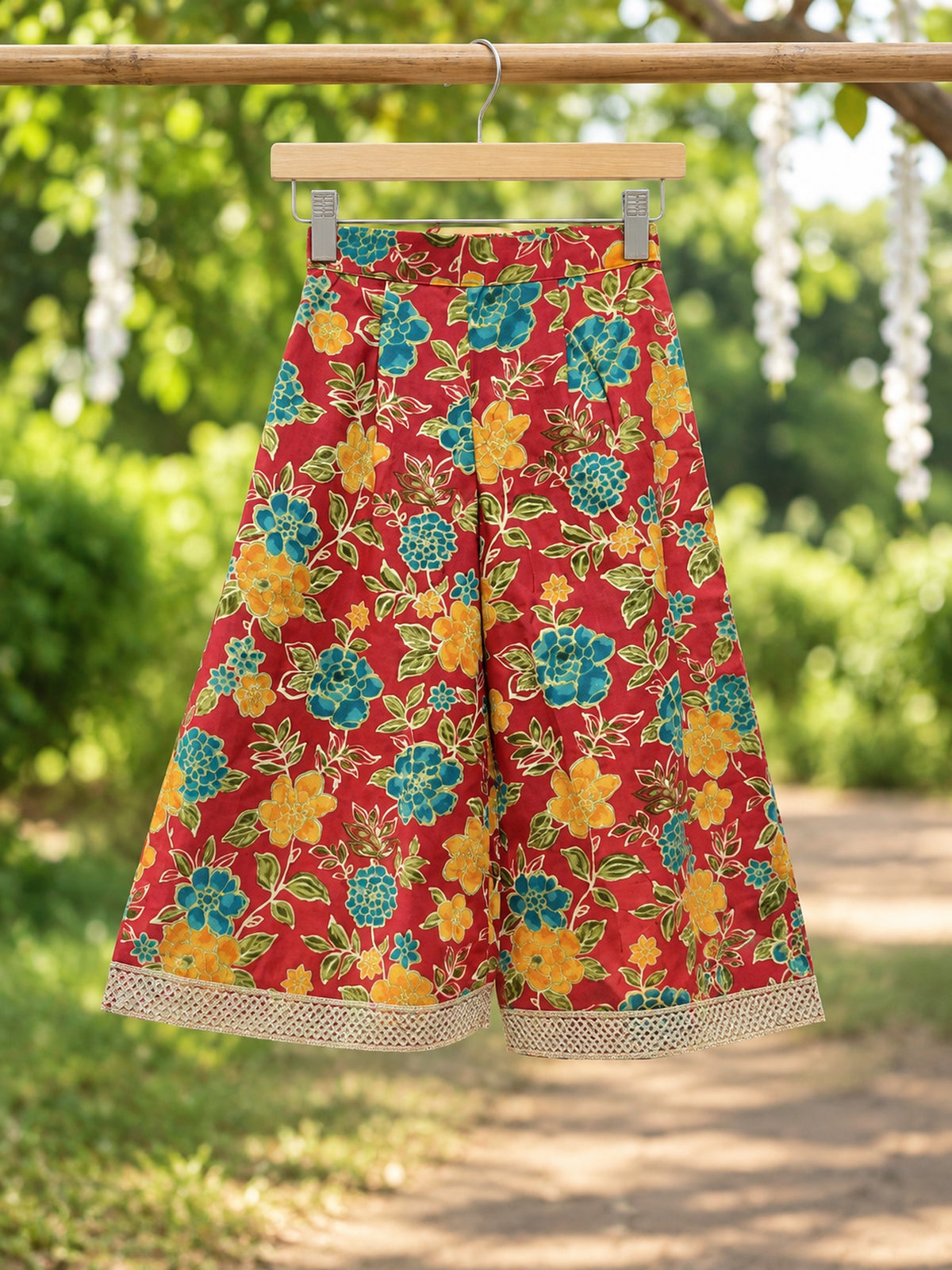 Scarlet Garden Royale 3-Piece Ethnic Set