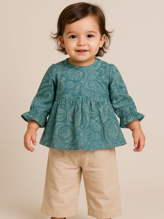 Aqua Paisley Co-ord Set