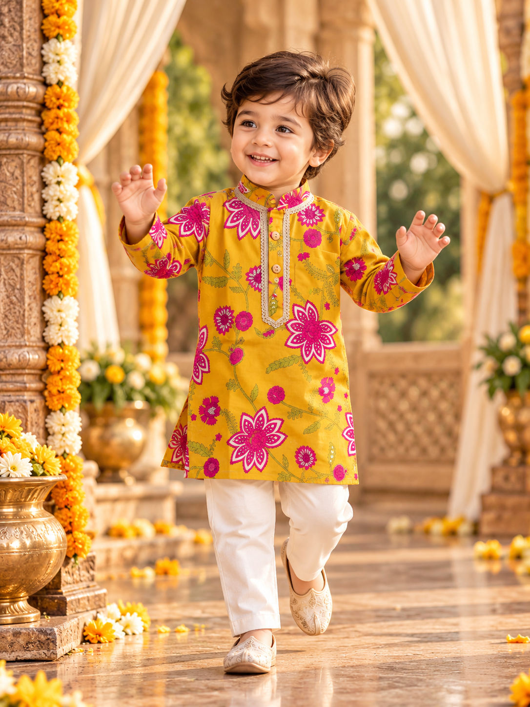 Sunshine Bloom Royale Ethnic Set
