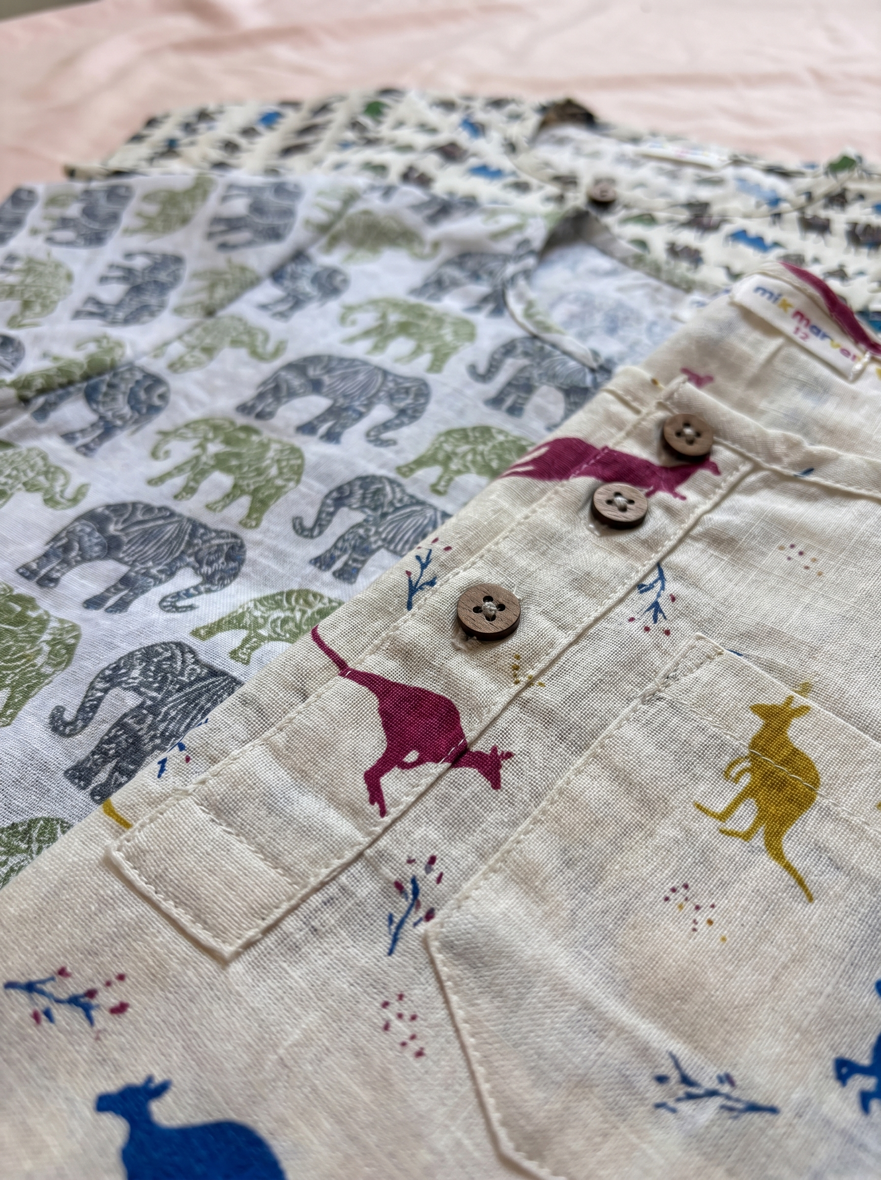 Little Safari Luxe Cotton Shirt Set (Pack of 3)